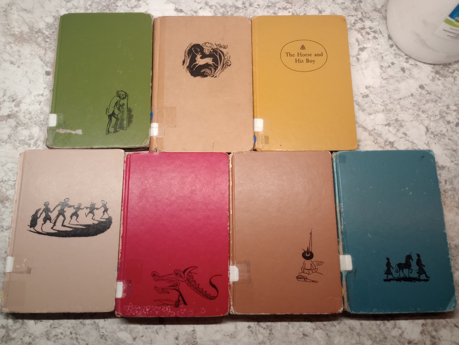 C.S. Lewis CHRONICLES OF NARNIA Complete Hardcover Set c. 1950-55