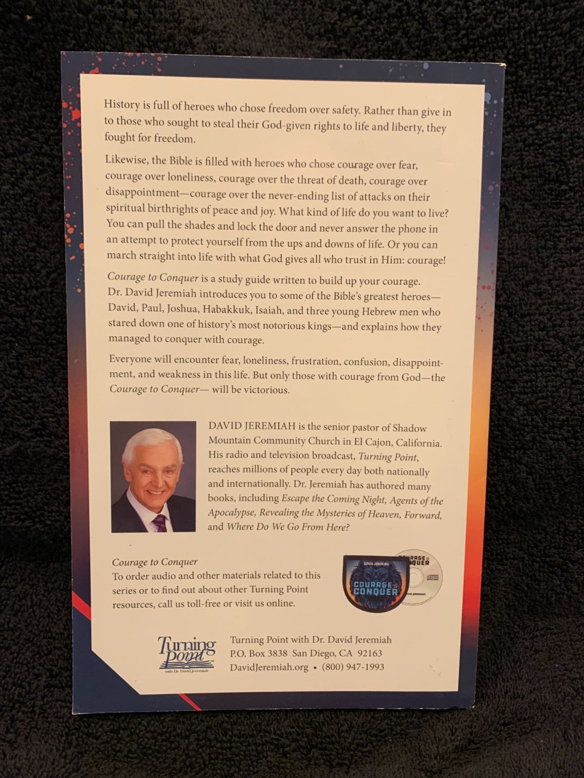 COURAGE to CONQUER * Study Guide * David Jeremiah * Brand New Softbound