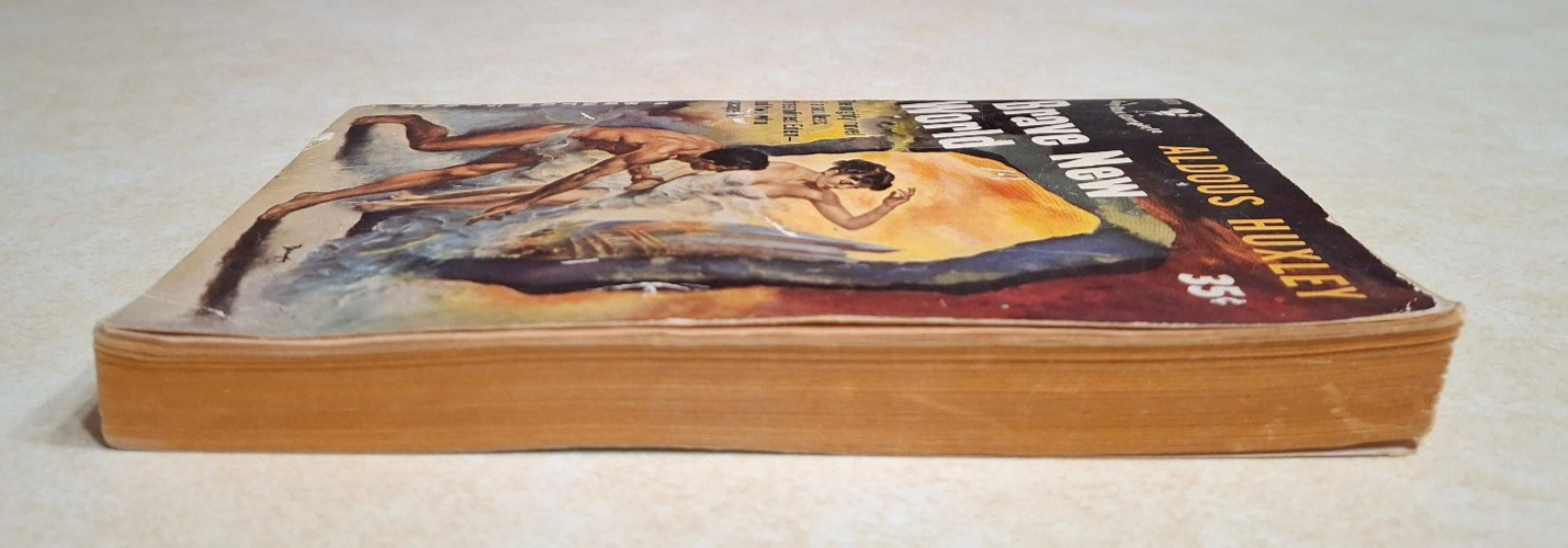 Brave New World Aldous Huxley 1952 Bantam Paperback First Printing A1071 Vintage