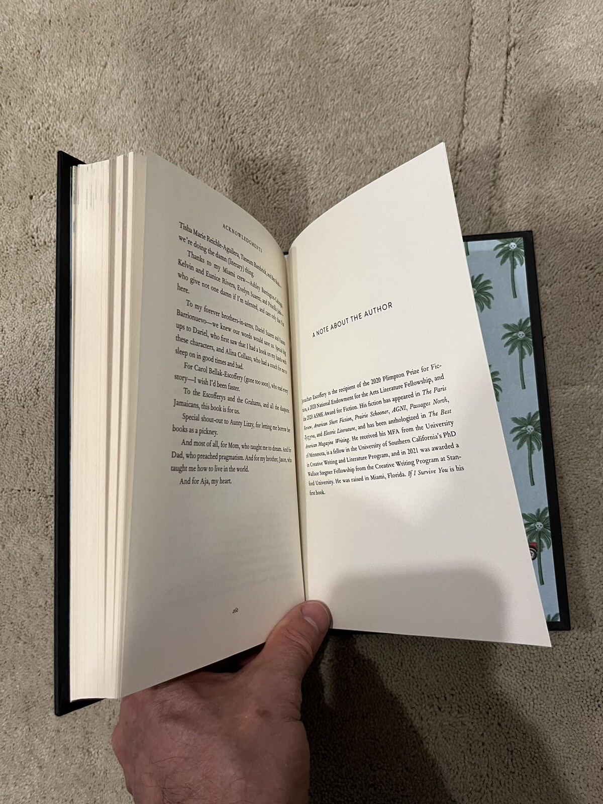 If I Survive You, Jonathan Escoffery. Farrar Straus 2022. Signed First Printing