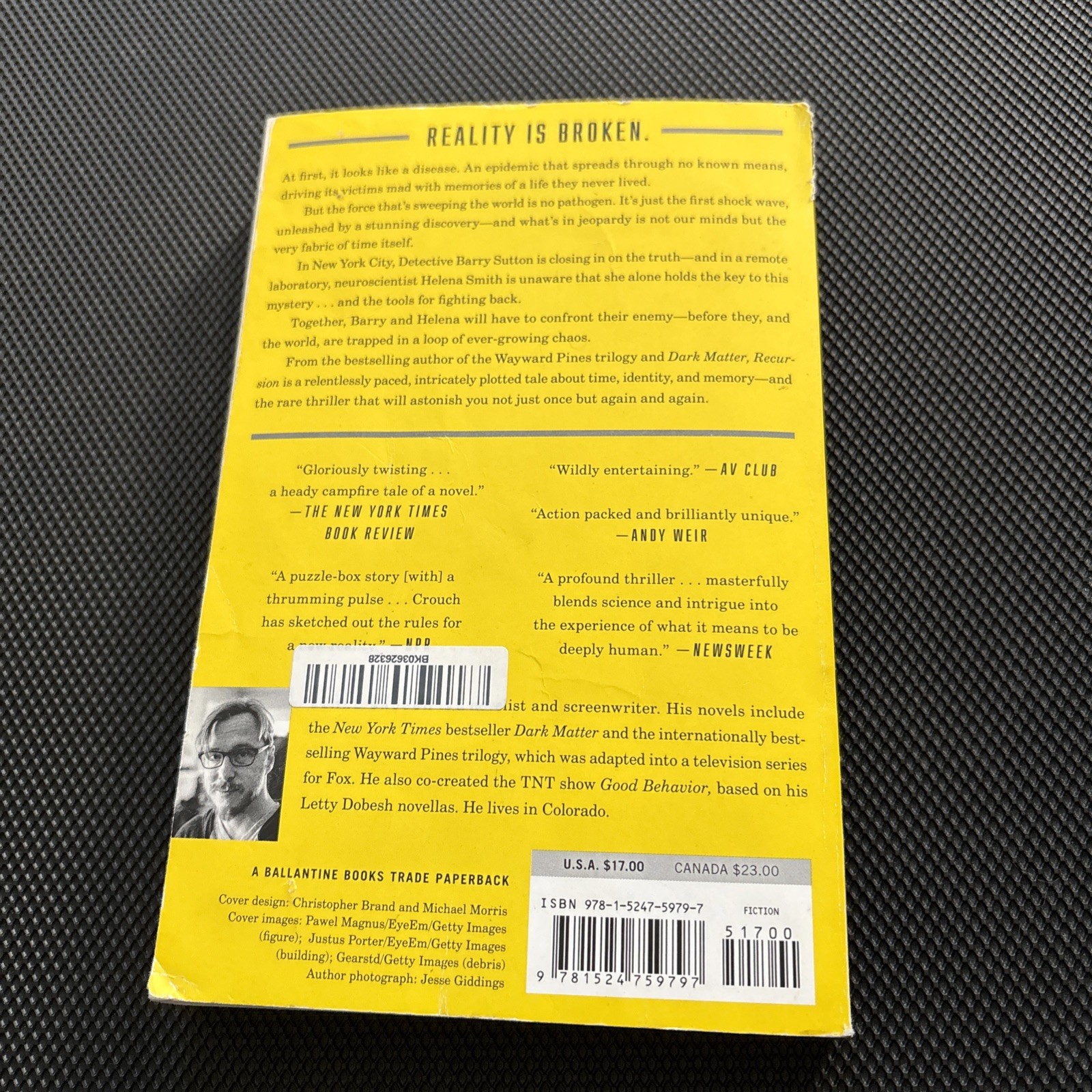 Recursion : A Novel by Blake Crouch (2020, Trade Paperback)