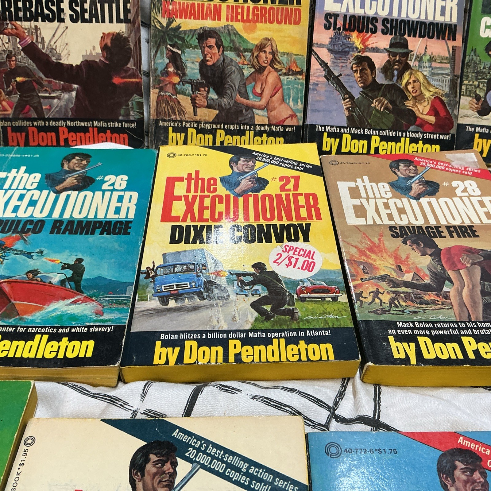 The Executioner Series By Don Pendleton first Printing 1969 Books 1-38