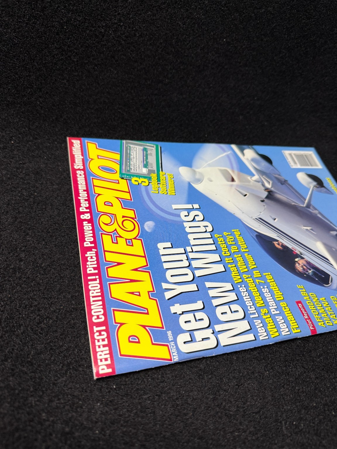 Plane & Pilot Magazine March 1996 Aviation Aircraft Flight Training GPS Diamond