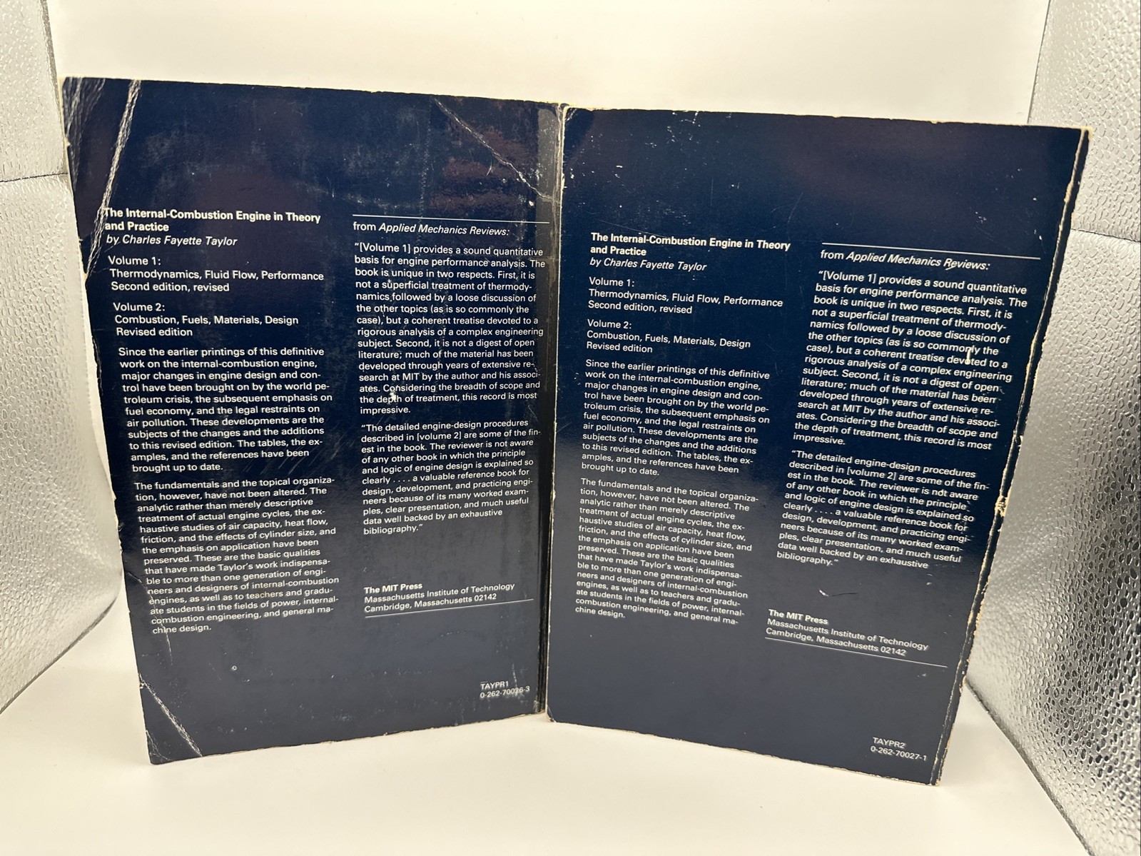 The Internal Combustion Engine in Theory and Practice Volumes 1 and 2 : Revised