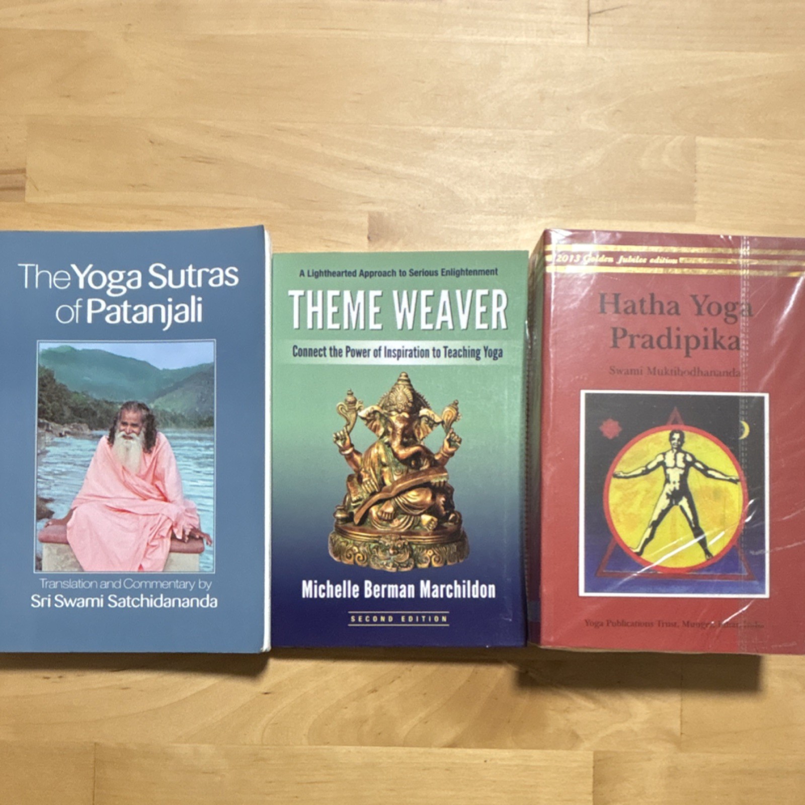 Yoga Book Lot: Sutras of Patanjali, Theme Weaver 2nd Ed, Hatha Pradipika