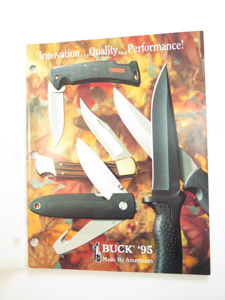 BUCK ’95, NEW 1995 BUCK KNIVES CATALOG WITH PRICE LIST, 47 PAGES FREE SHIPPING