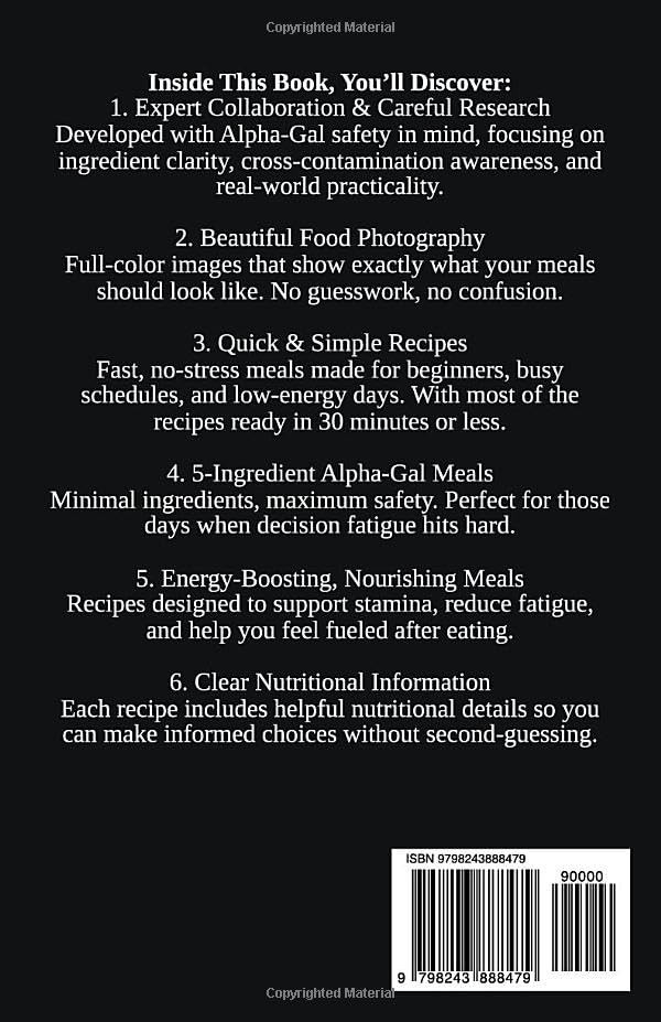 Alpha-Gal Allergy Cookbook for Beginners: Quick & Simple Alpha-Gal Meals with Sa