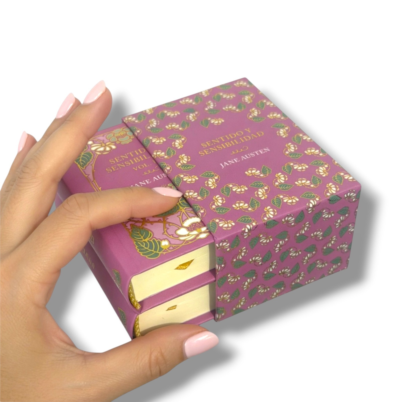 Sentido y Sensibilidad 2-Vol Set gold foil stamping mini book 920pg w/ slipcase