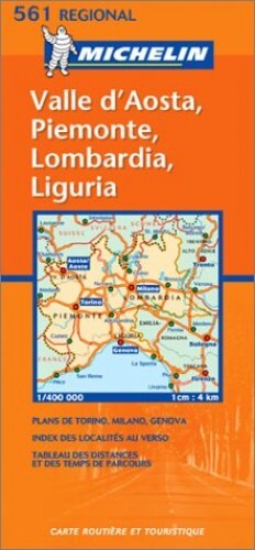 Michelin Regional Map 561 Italy Val… by Michelin Travel Publ Sheet map, folded