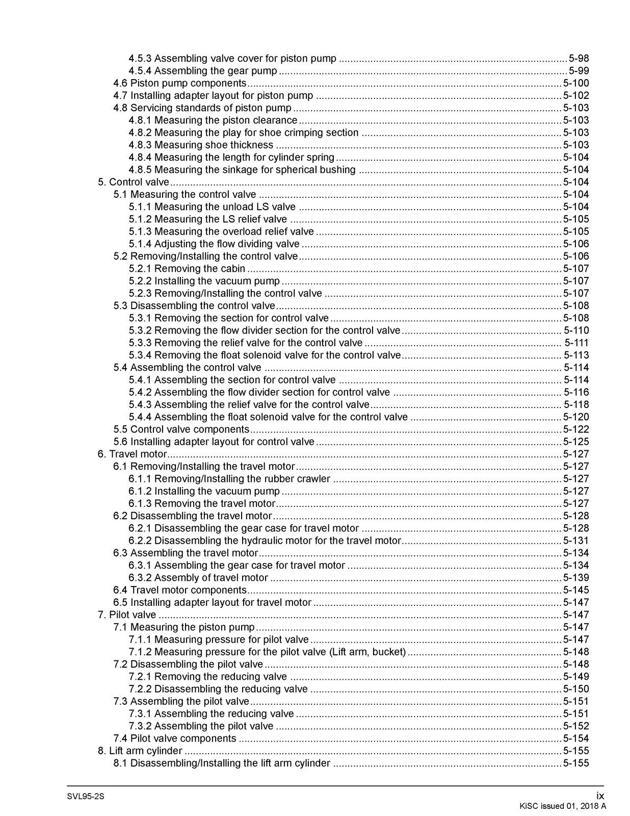 KUBOTA SVL95-2s COMPACT TRACK LDR WORSHOP MANUAL, SECURED – JACKET – XL FOLDOUTS