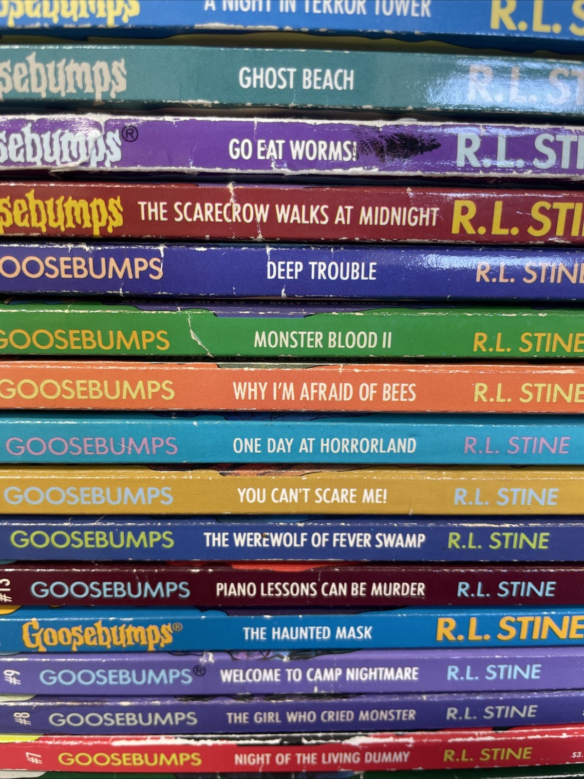 Lot Of 36 Goosebumps Books – 1990s Covers Vintage RL Stine