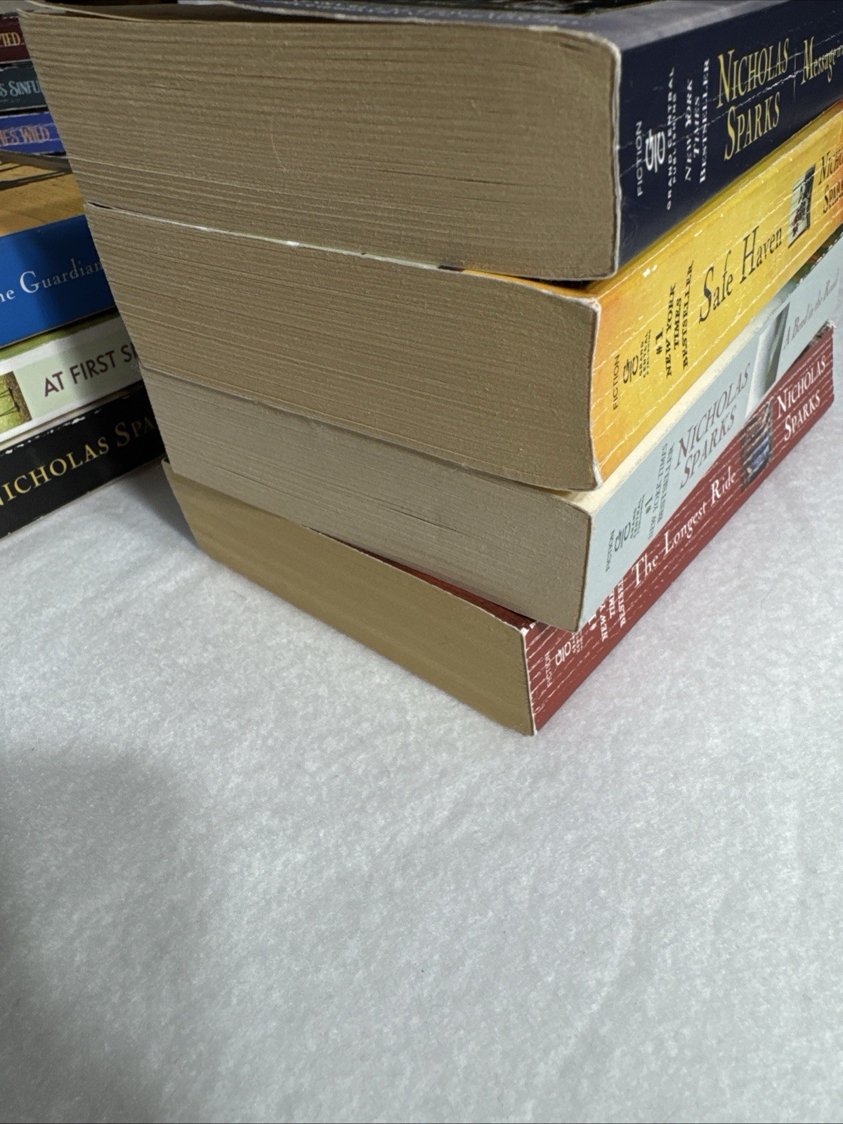 Nicholas Sparks Lot Of 7 Paperbacks Romance, Drama, Suspense Very Good Cond