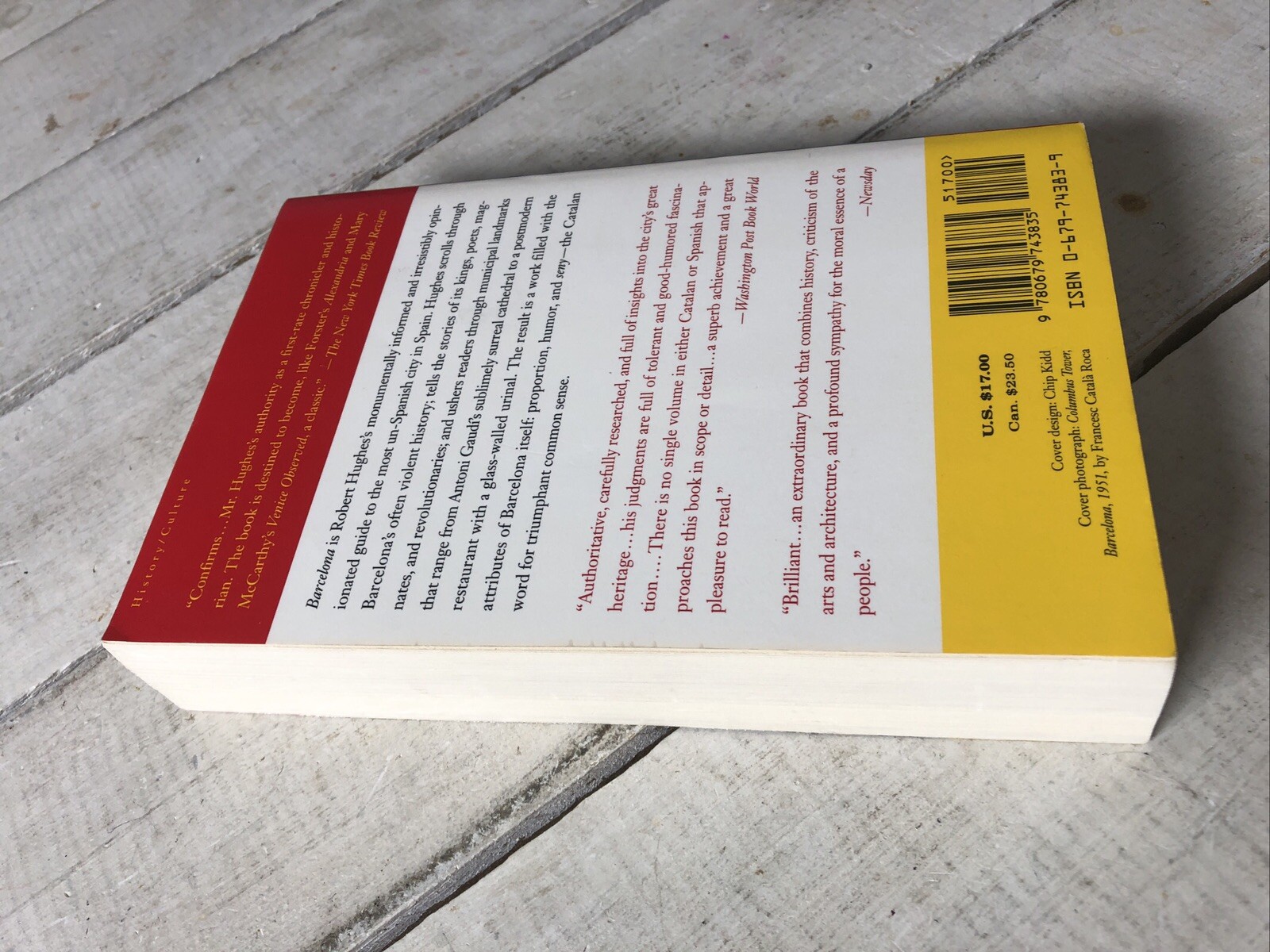 Barcelona Robert Hughes Paperback Art History Travel Culture Guide Book