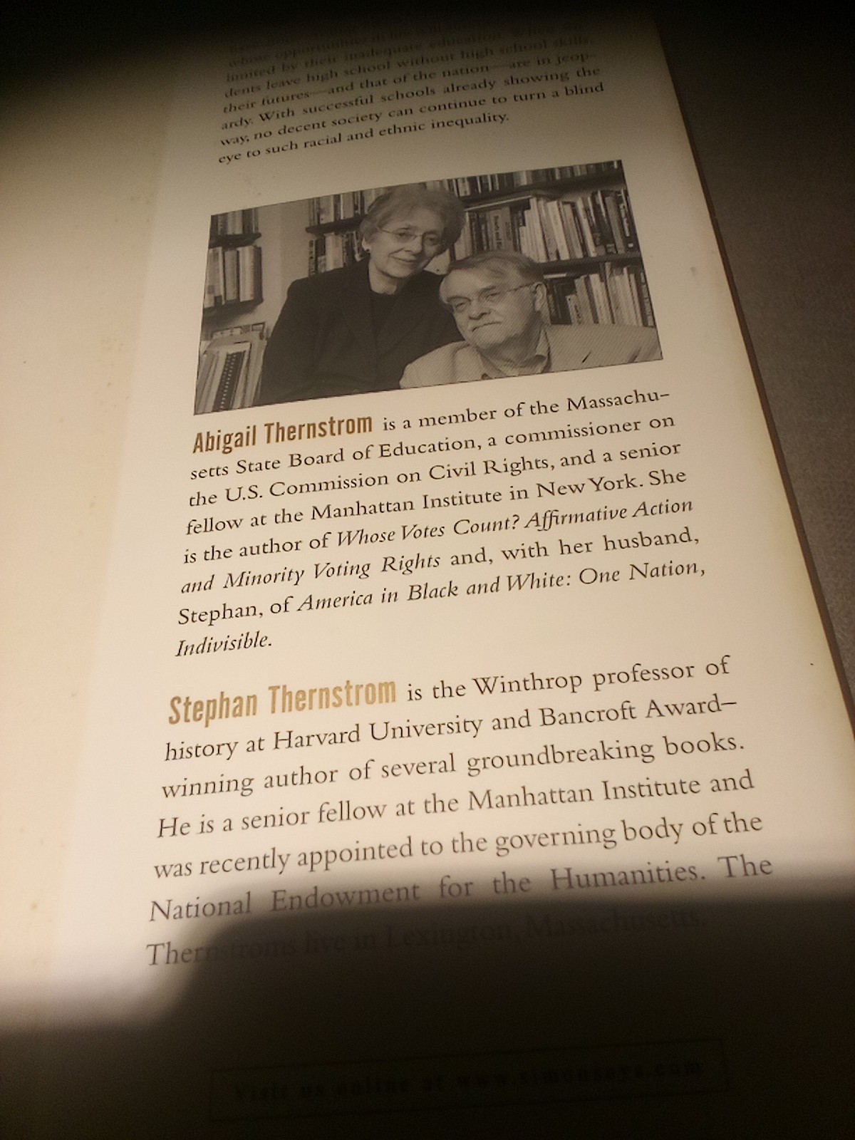 No Excuses Closing The Gap Racial Gap In Learning By Abigail & S. Thernstron