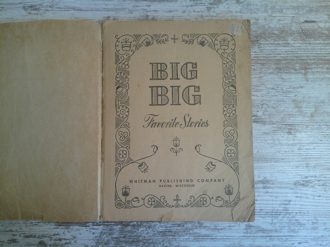 Vintage 1946 Big Big Favorite Stories Whitman Publishing Paperback Illustrated