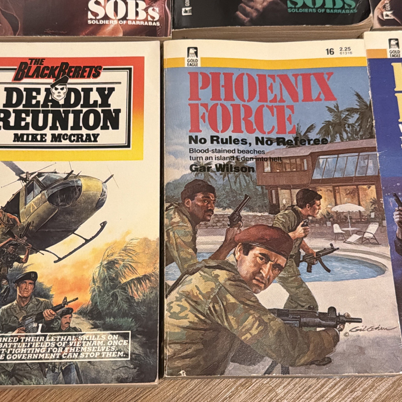 Miscellaneous lot Of SOBs Soldiers Of Barrabas Phoenix Force The Black Berets