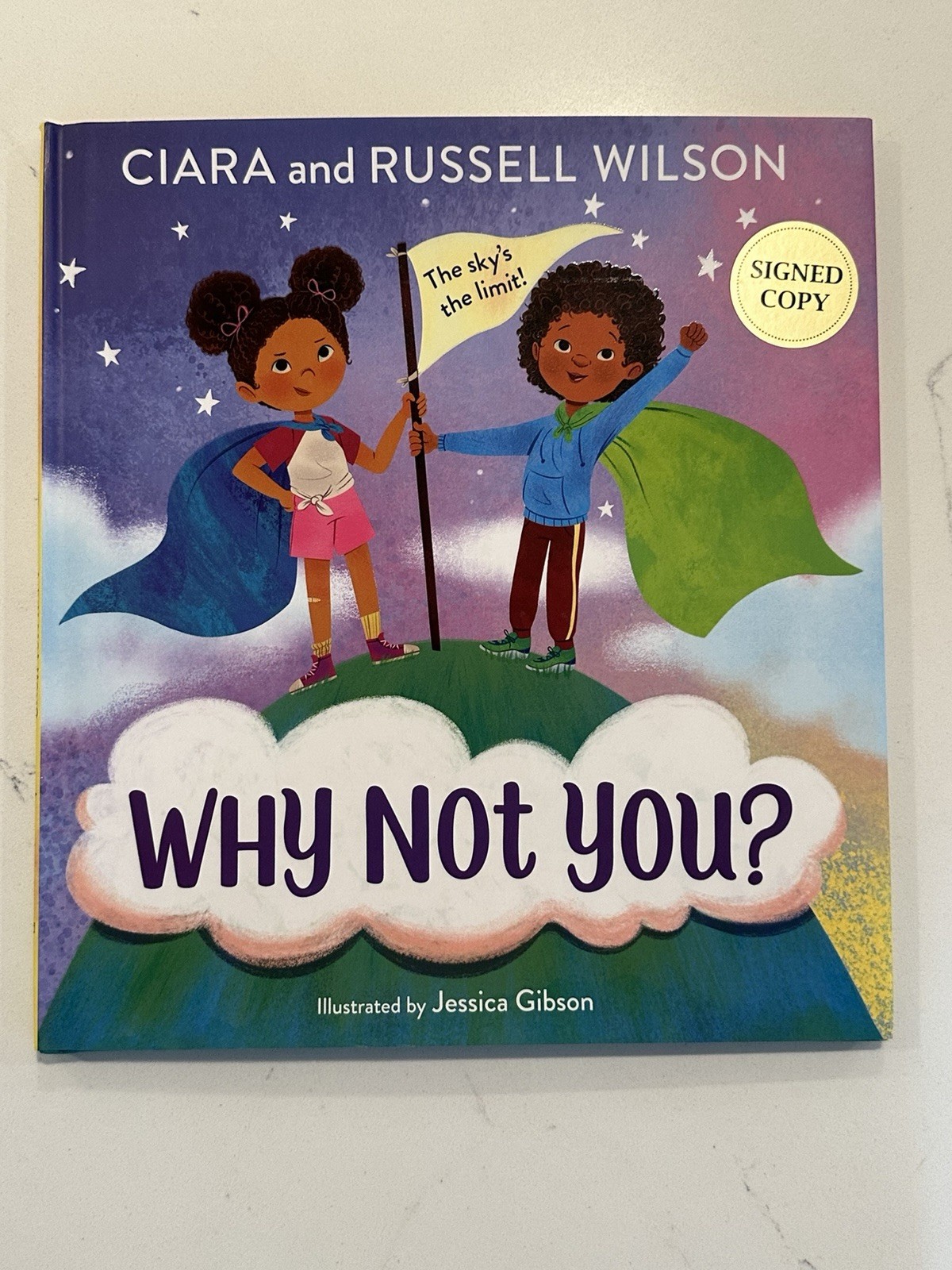 Russell Wilson and Ciara Signed Why Not You? (2022, Hardcover) Autographed #8