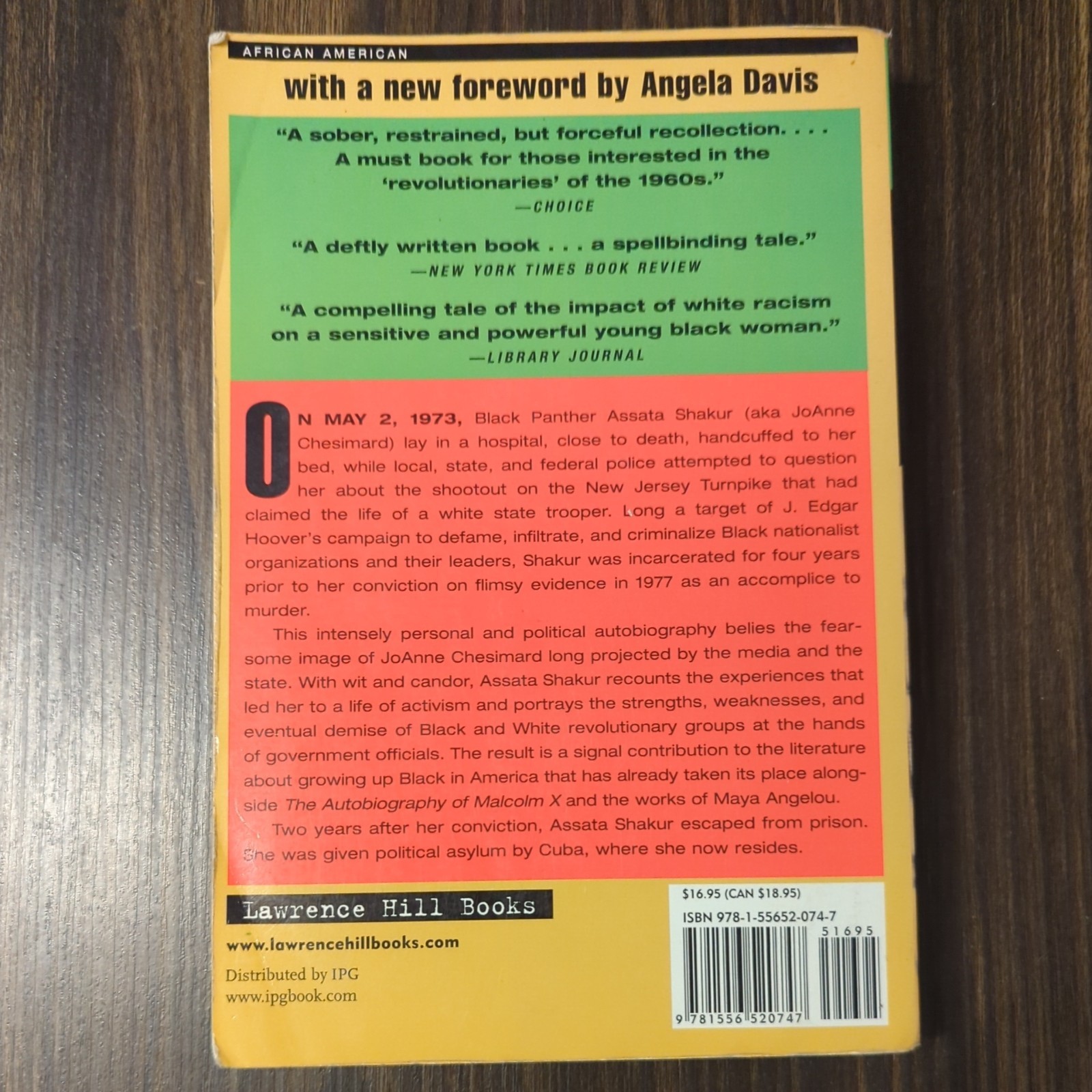 Assata : An Autobiography Paperback Assata Shakur