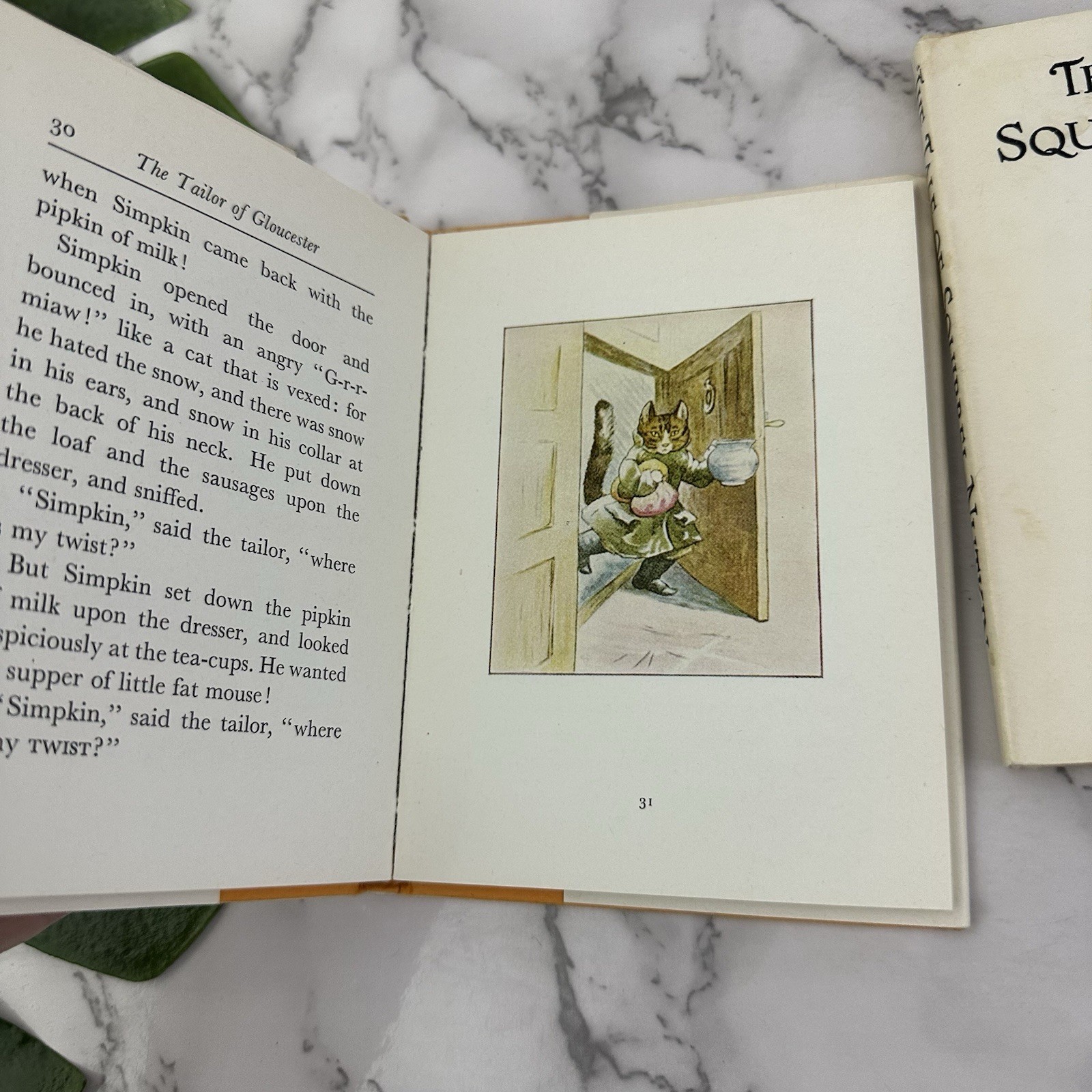Beatrix Potter Vintage Hardcover Book Lot of 2 F Warne Co Tailor Squirrel Nutkin
