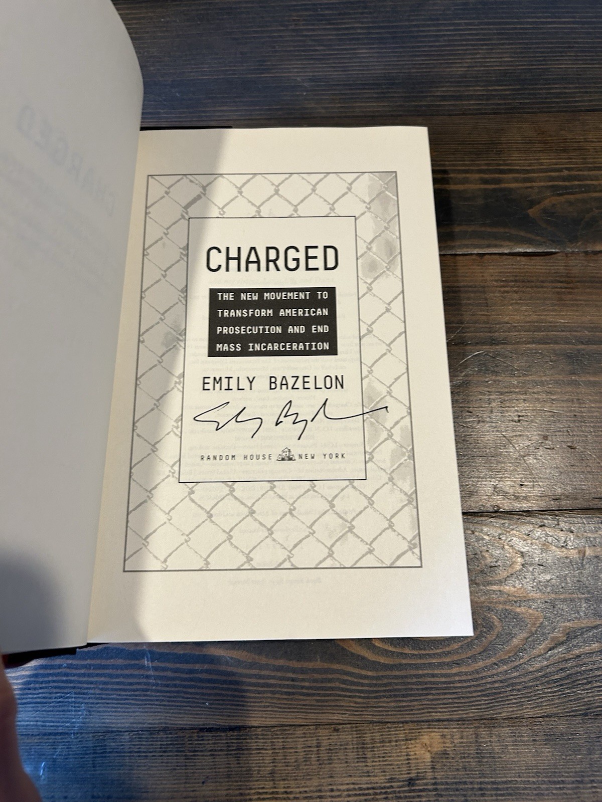 Charged by Emily Bazalon SIGNED First Edition Hardcover with Dust Jacket