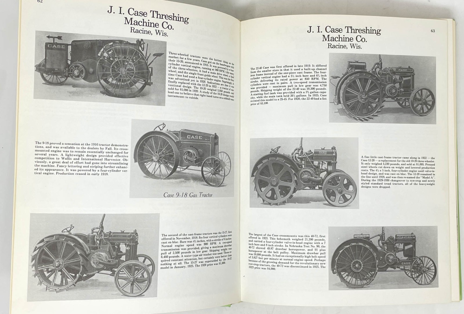 Encyclopedia of American Farm Tractors, C H Wendel, Crestline Series 1979