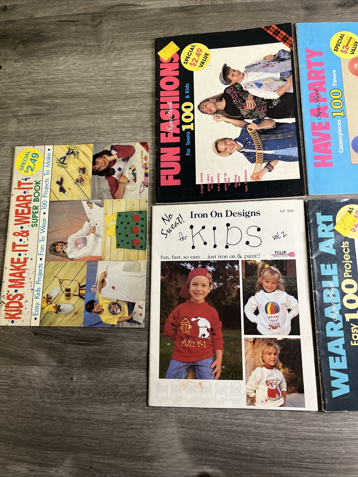 Vintage Iron On Transfers ashion Books Lot Of 7 Iron On Designs T Shirts Fun