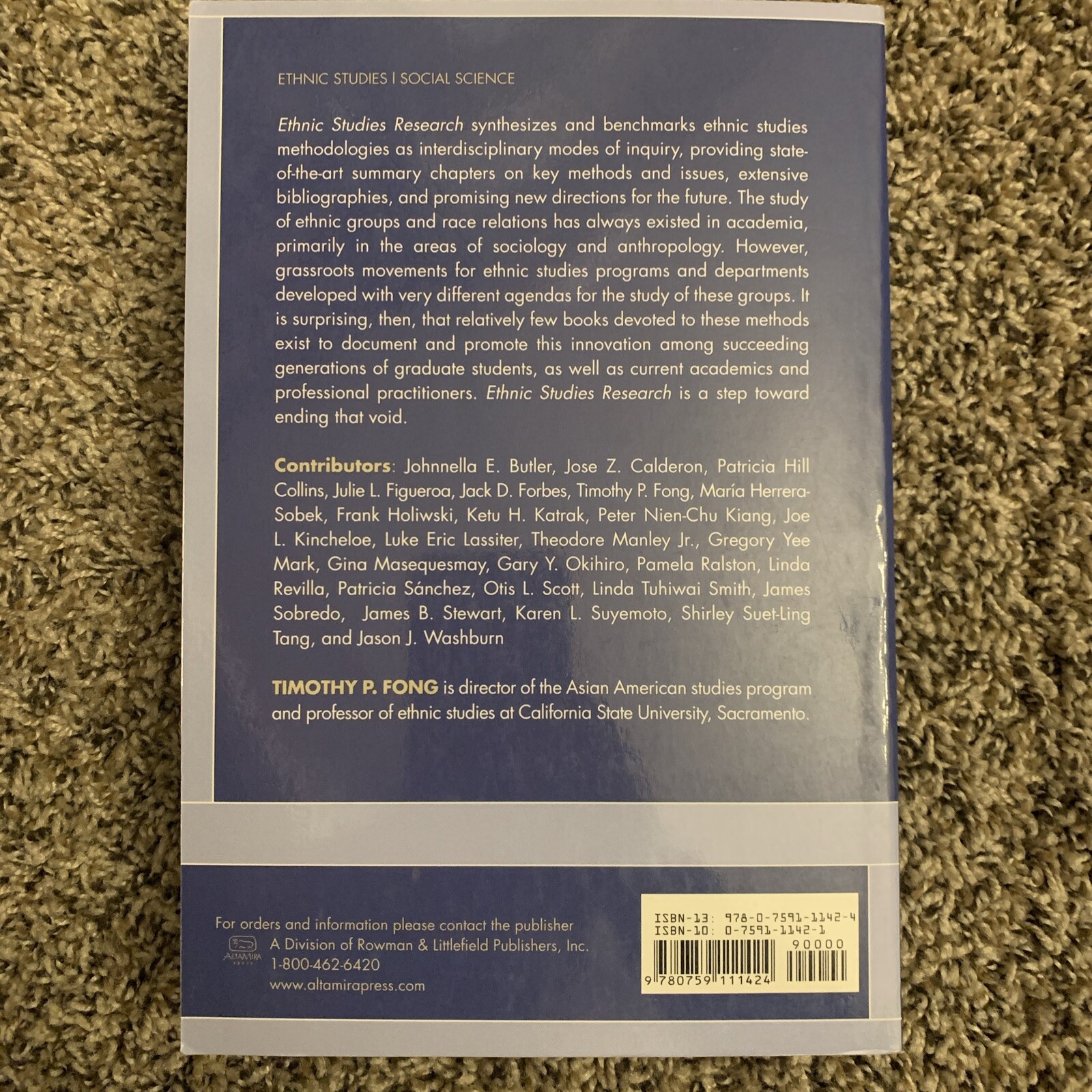Ethnic Studies Research : Approaches and Perspectives, Paperback by Fong, Tim…