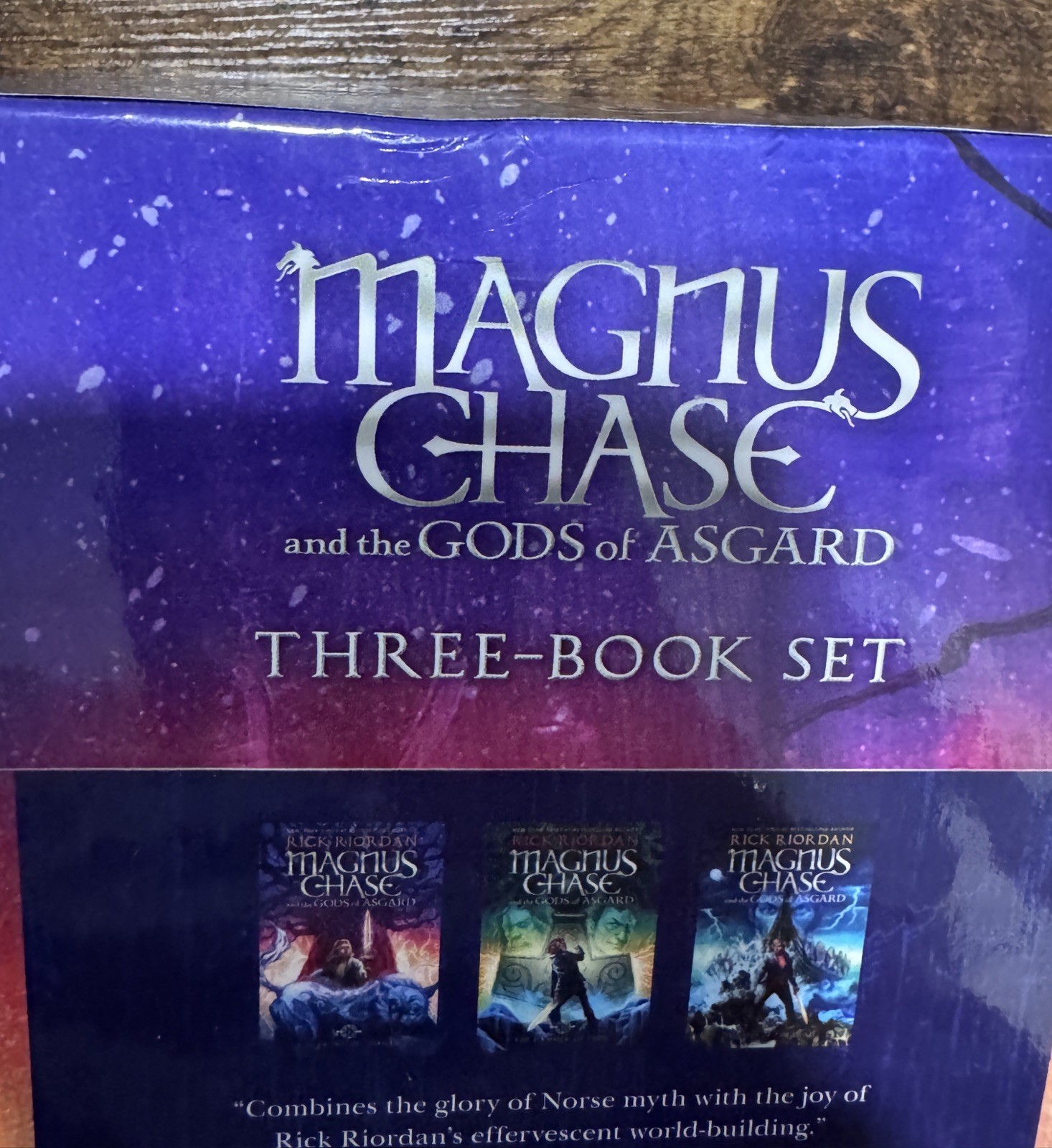 Magnus Chase and the Gods of Asgard 3 Box Set Rick Riordan, Hardcover Disney