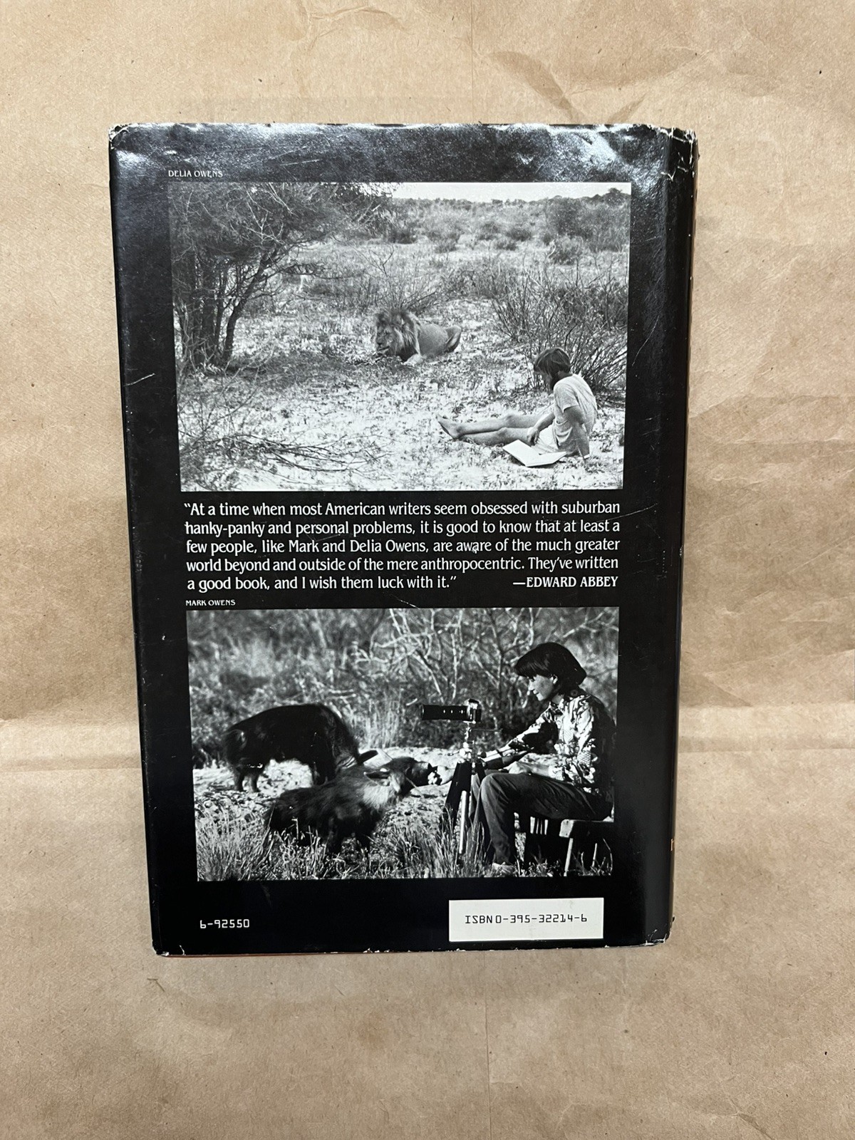 Cry Of The Kalahari By Mark & Delia Owen’s 1984 First Edition, First Printing