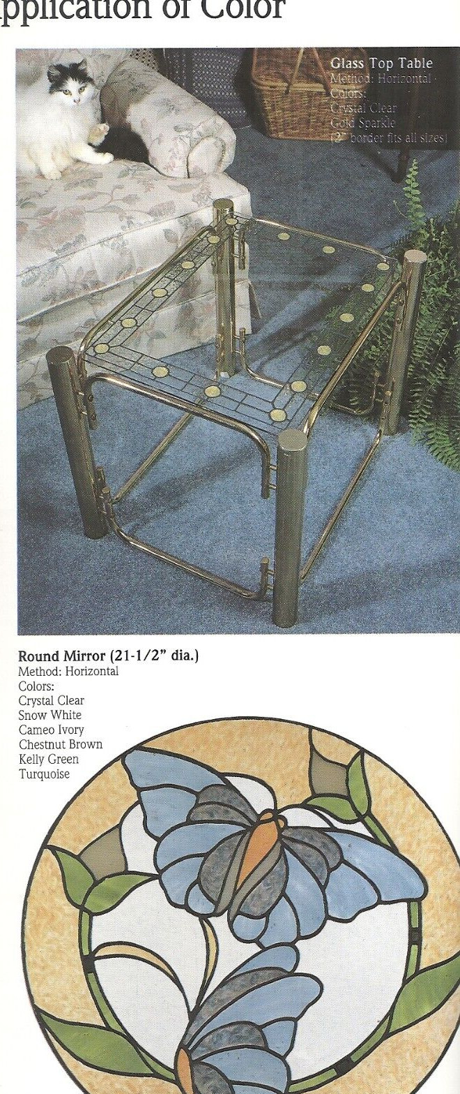 PLAID GALLERY GLASS GLIMMERING GLASS CREATIONS BOOKLET 8716 BY CAROL SMITH ©1992