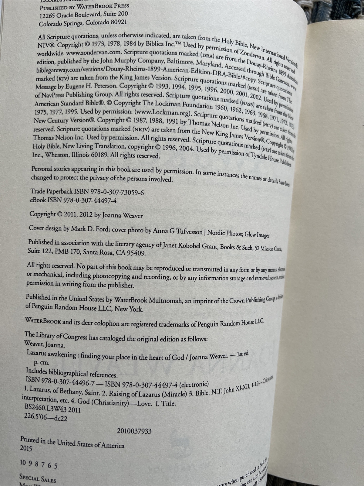 Lazarus Awakening Finding Your Place In The Heart Of God By Joanna Weaver