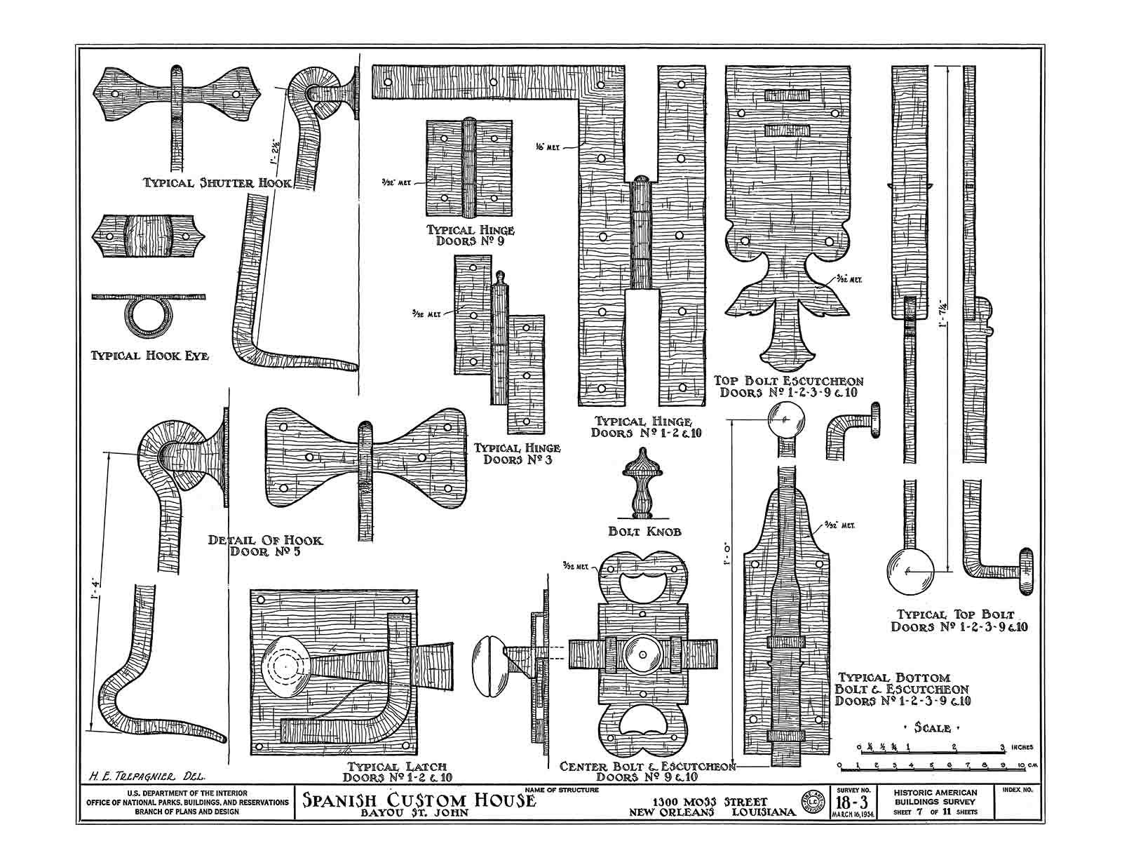 Historic House Plan Drawings of New Orleans – Books 1-5 Full Set – Architecture