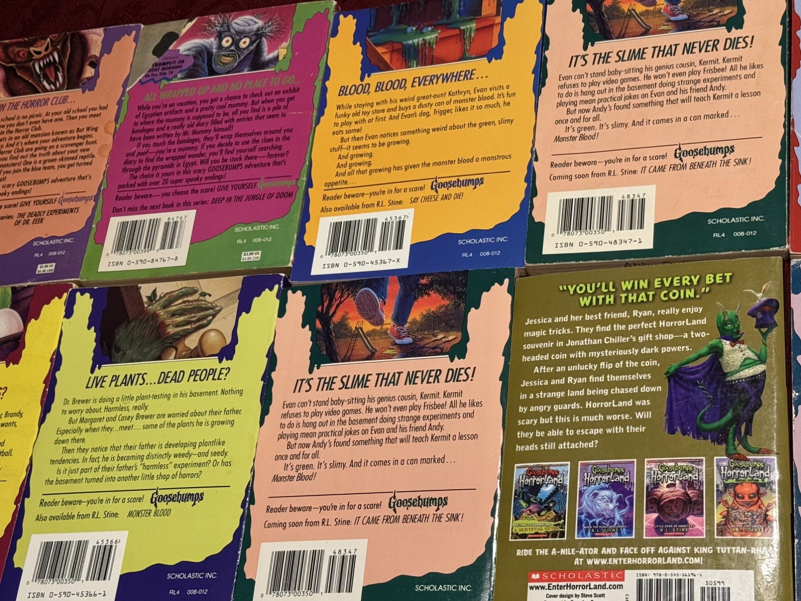 R.L. STINE GOOSEBUMPS LOT 17 BOOKS USED PRE OWNED PRE LOVED (READ DESCRIPTION) !