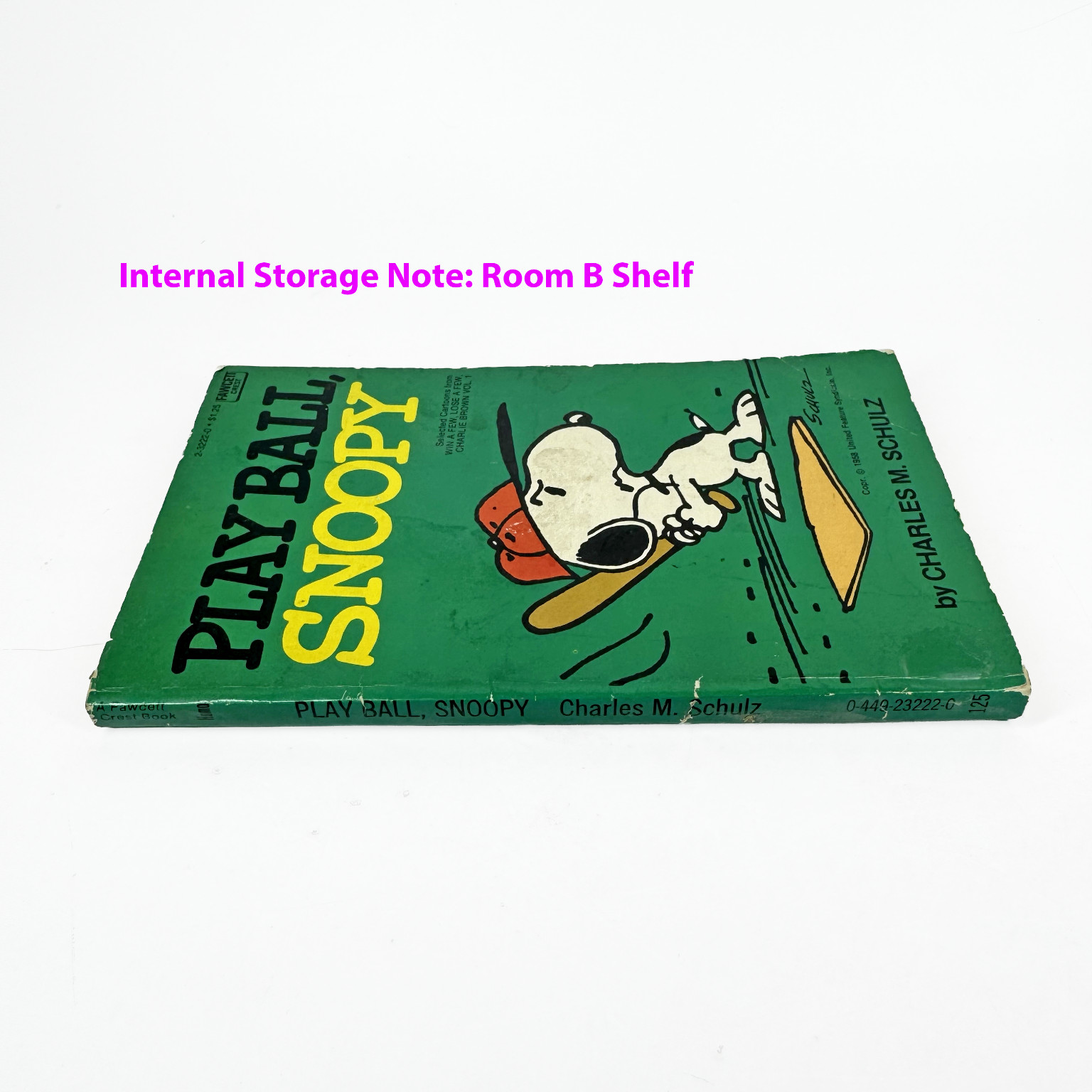 Play Ball, Snoopy Charles M. Schulz 1973 Peanuts Baseball Fawcett Gold Medal
