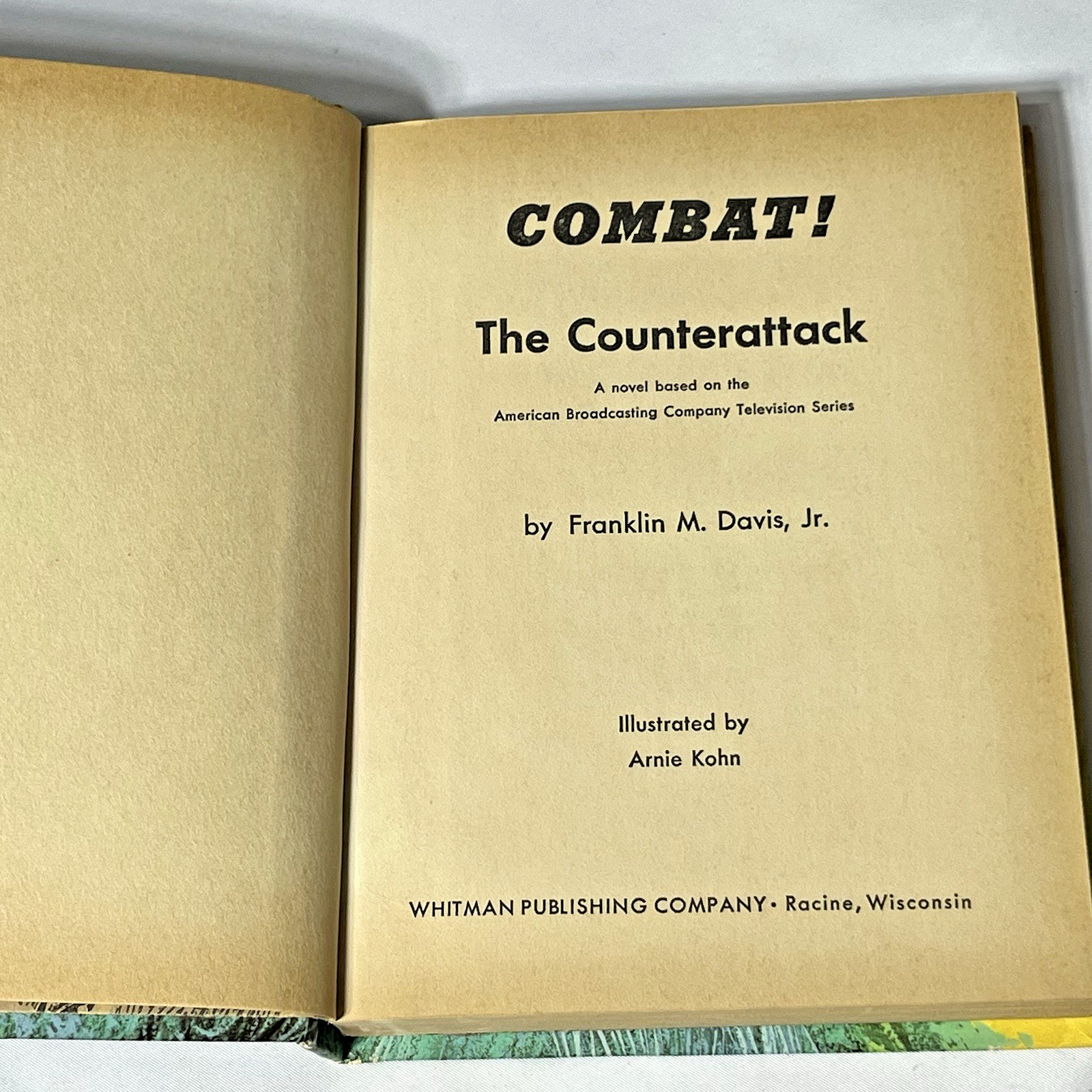 1964 Combat The Counterattack HC Book Whitman Publishing TV Series Army Military