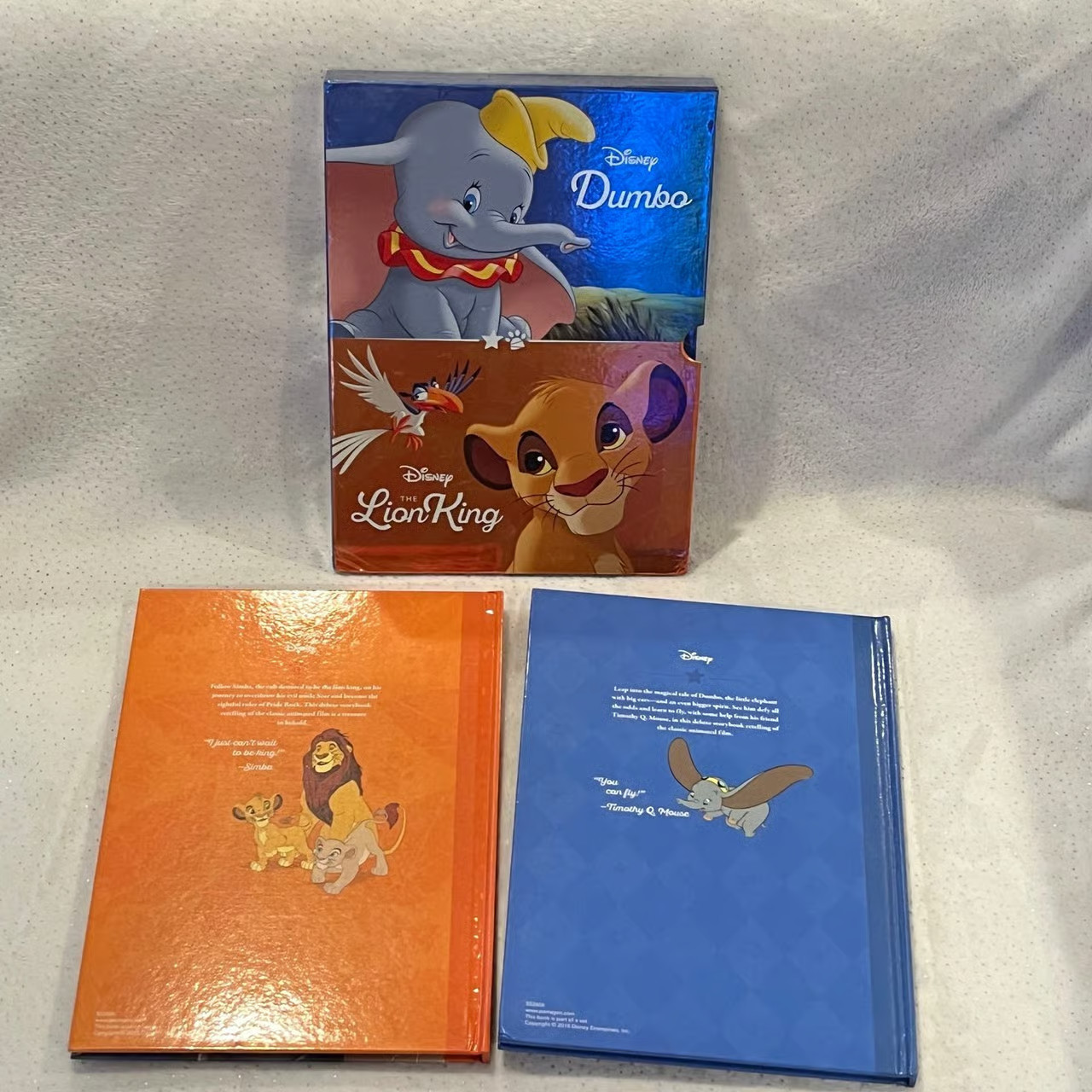 Disney Dumbo, Disney The Lion King Hardcover Books Set by Parragon