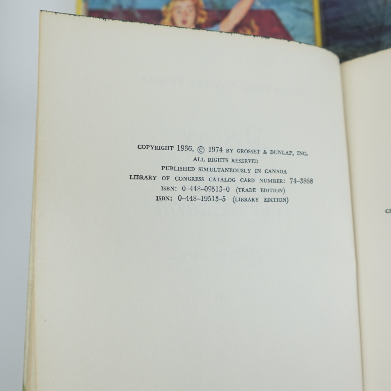 Nancy Drew Mystery Stories Lot 8 Books Carolyn Keene Vintage Grosset & Dunlap