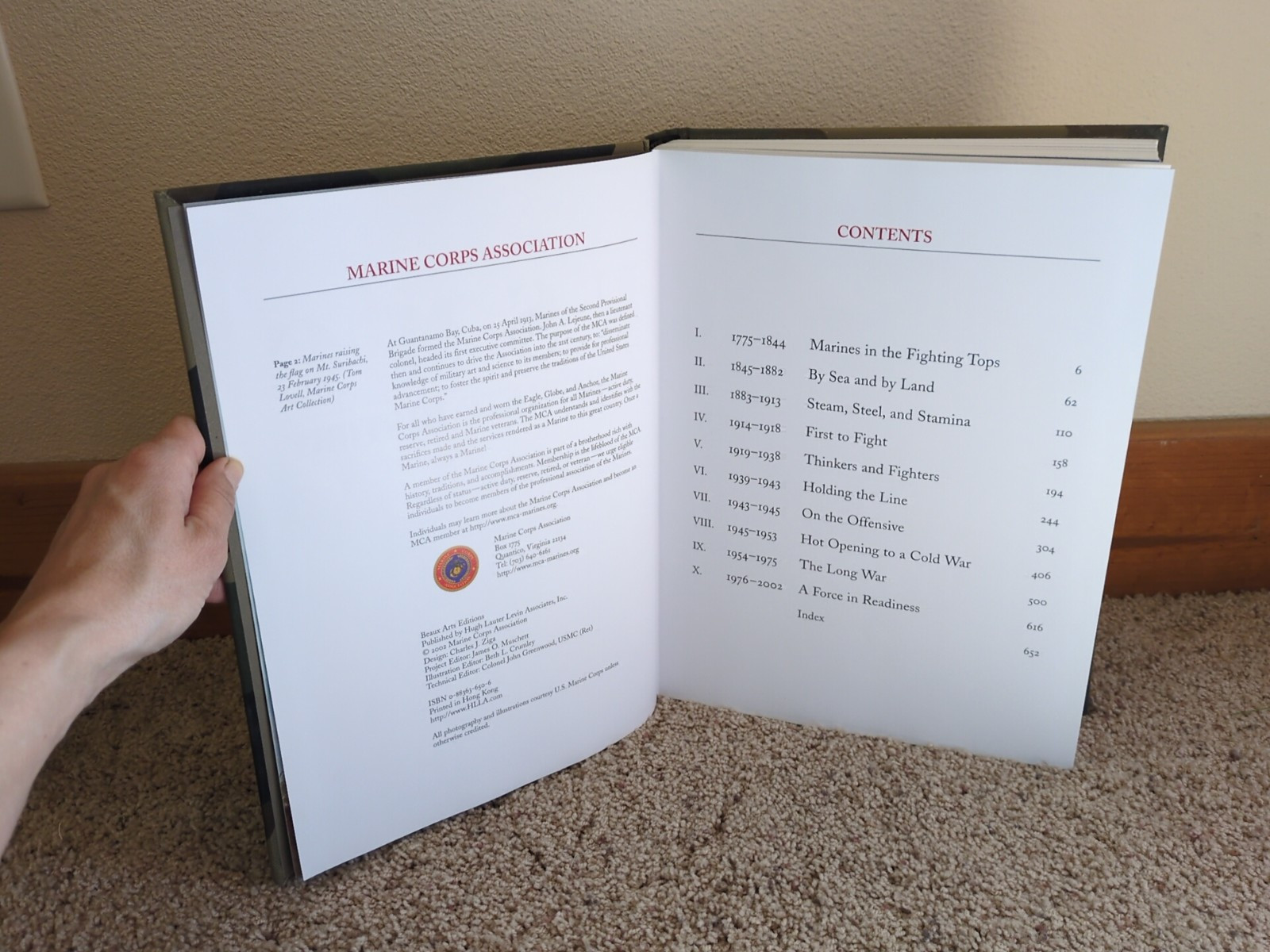 USMC A Complete History Book 13 1/4″ X 9″ 656 Pages