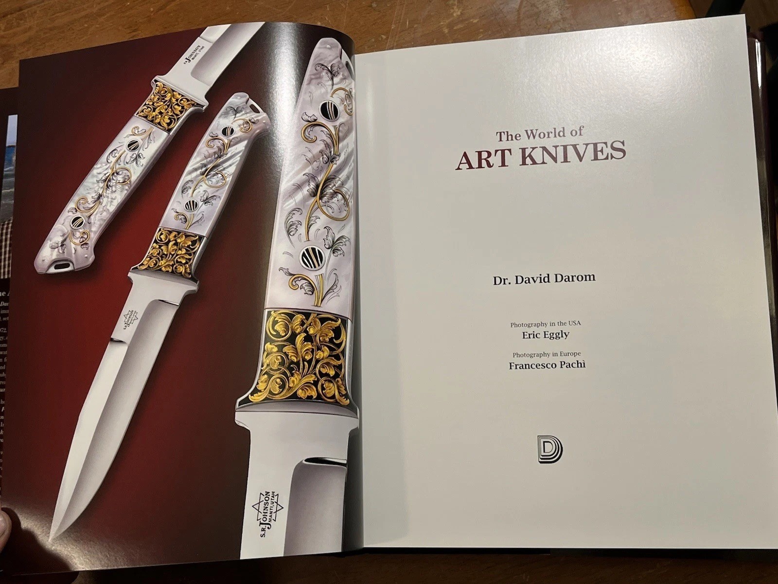 New RARE David Darom The World of Art Knives Hardcover Book – Limited to 1,000