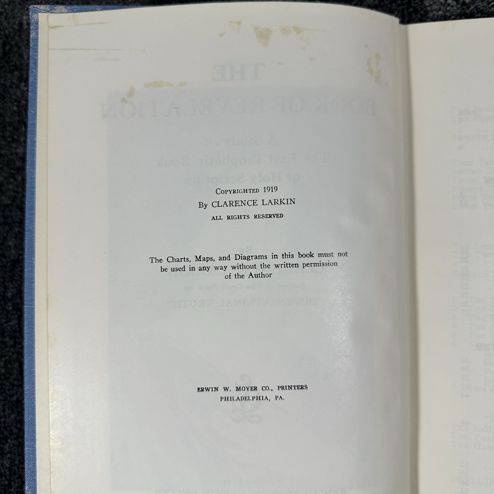 The Book Of Revelation Illustrated By Clarence Larkin 1919 Hardcover ￼