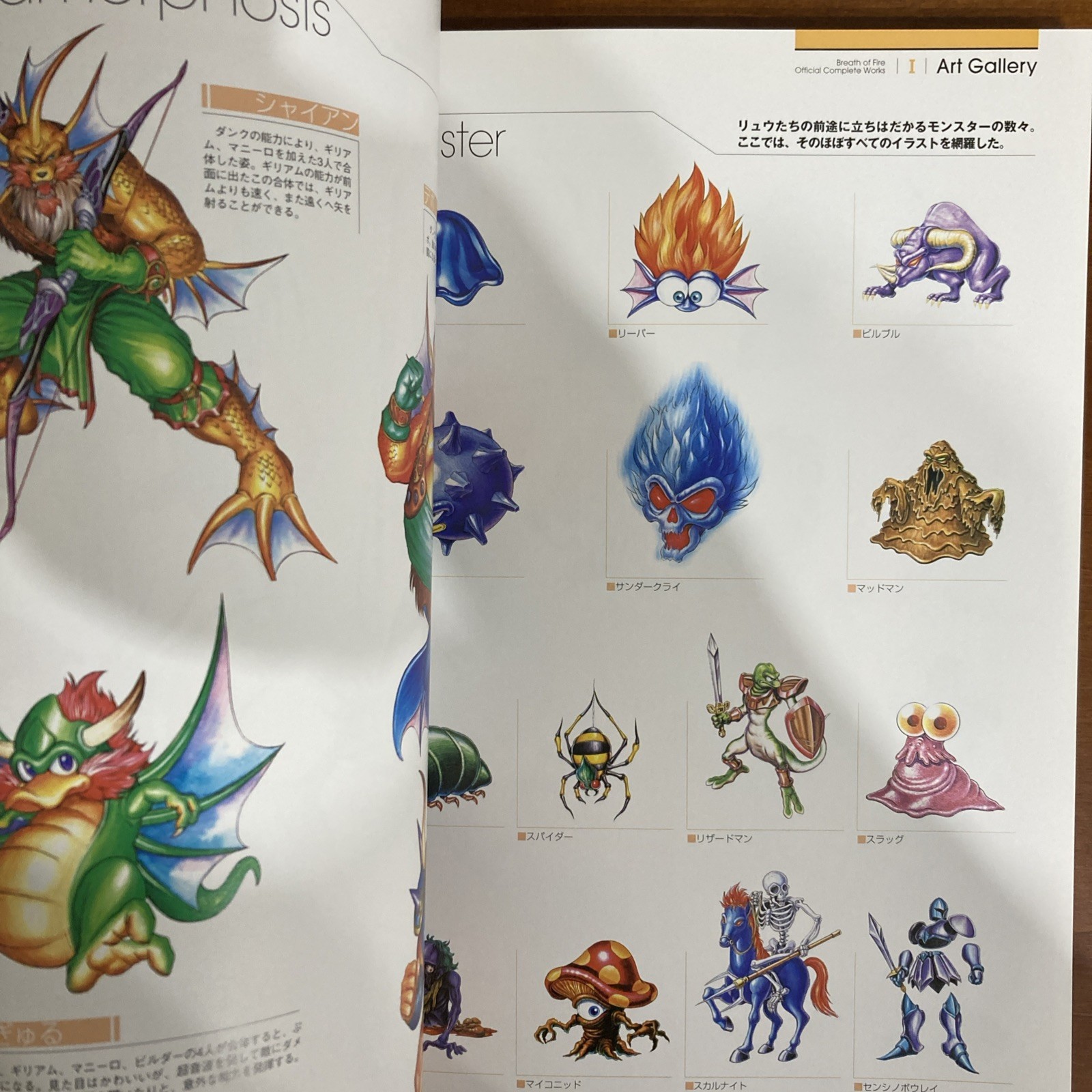 Breath Of Fire Official Complete Works Art Book Capcom Illustration