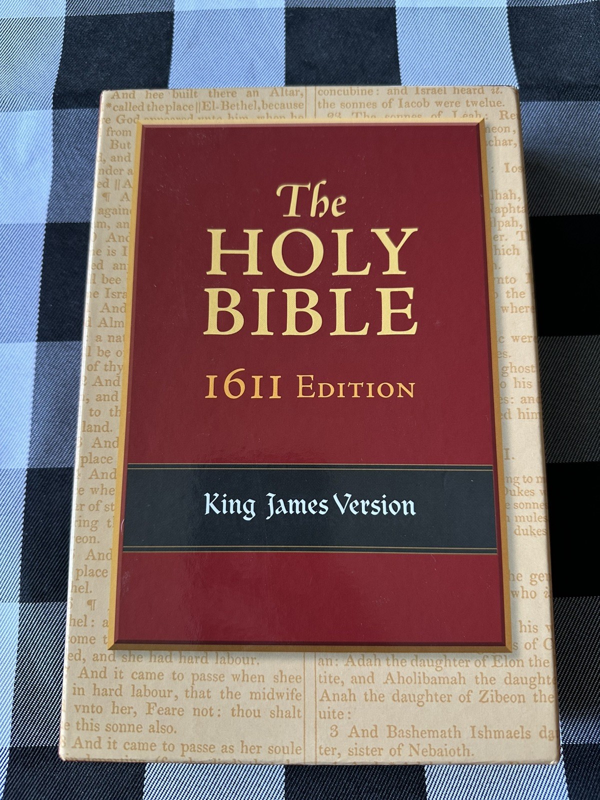 KJV 1611 Bible with Apocrypha – 400th Anniversary Edition- Genuine Leather New
