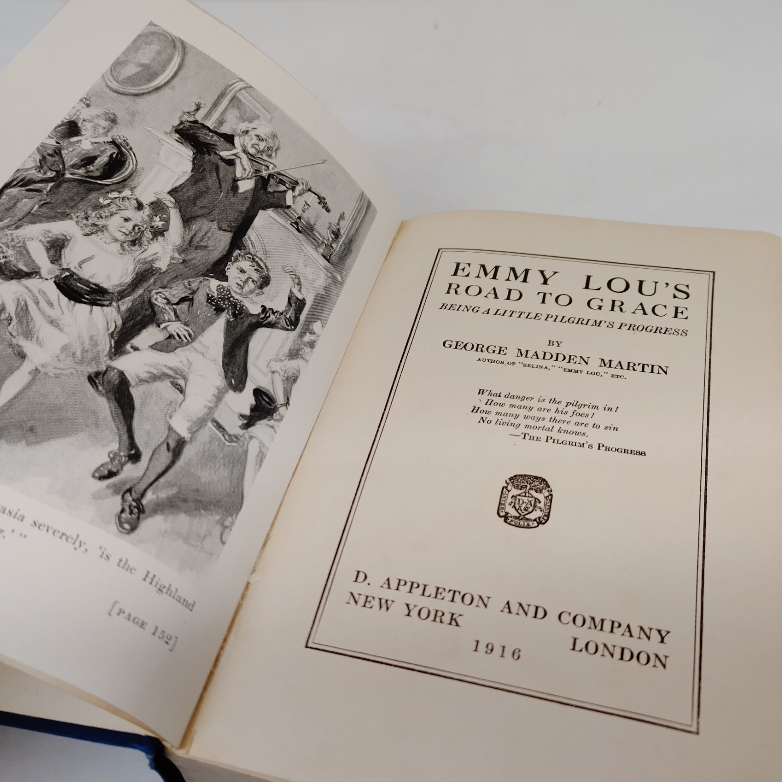 Emmy Lou’s Road to Grace George Madden Martin Hardcover 1916 D. Appleton & Co.