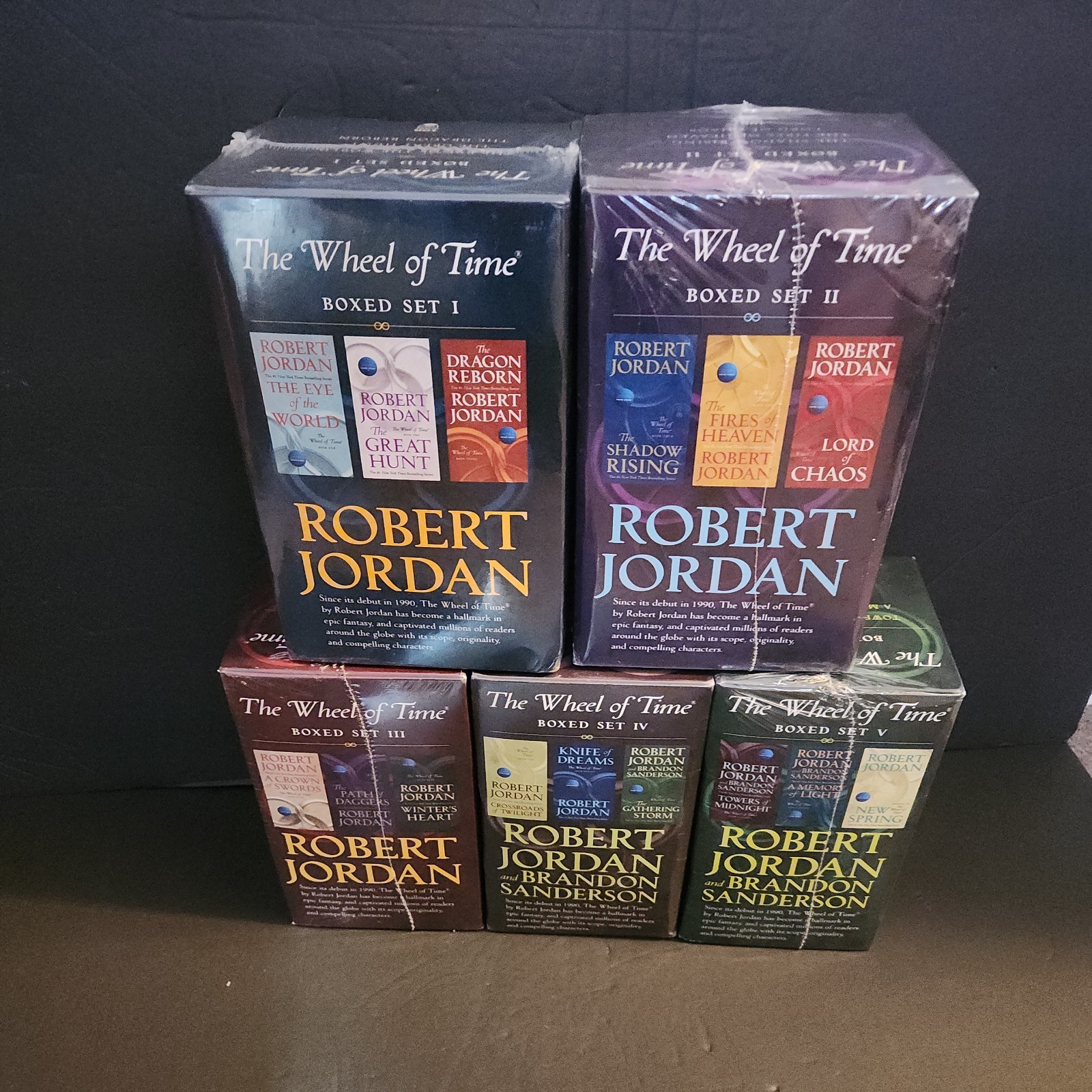 THE WHEEL OF TIME Robert Jordan Complete Paperback Boxed Sets 1 – 5 NEW Sealed