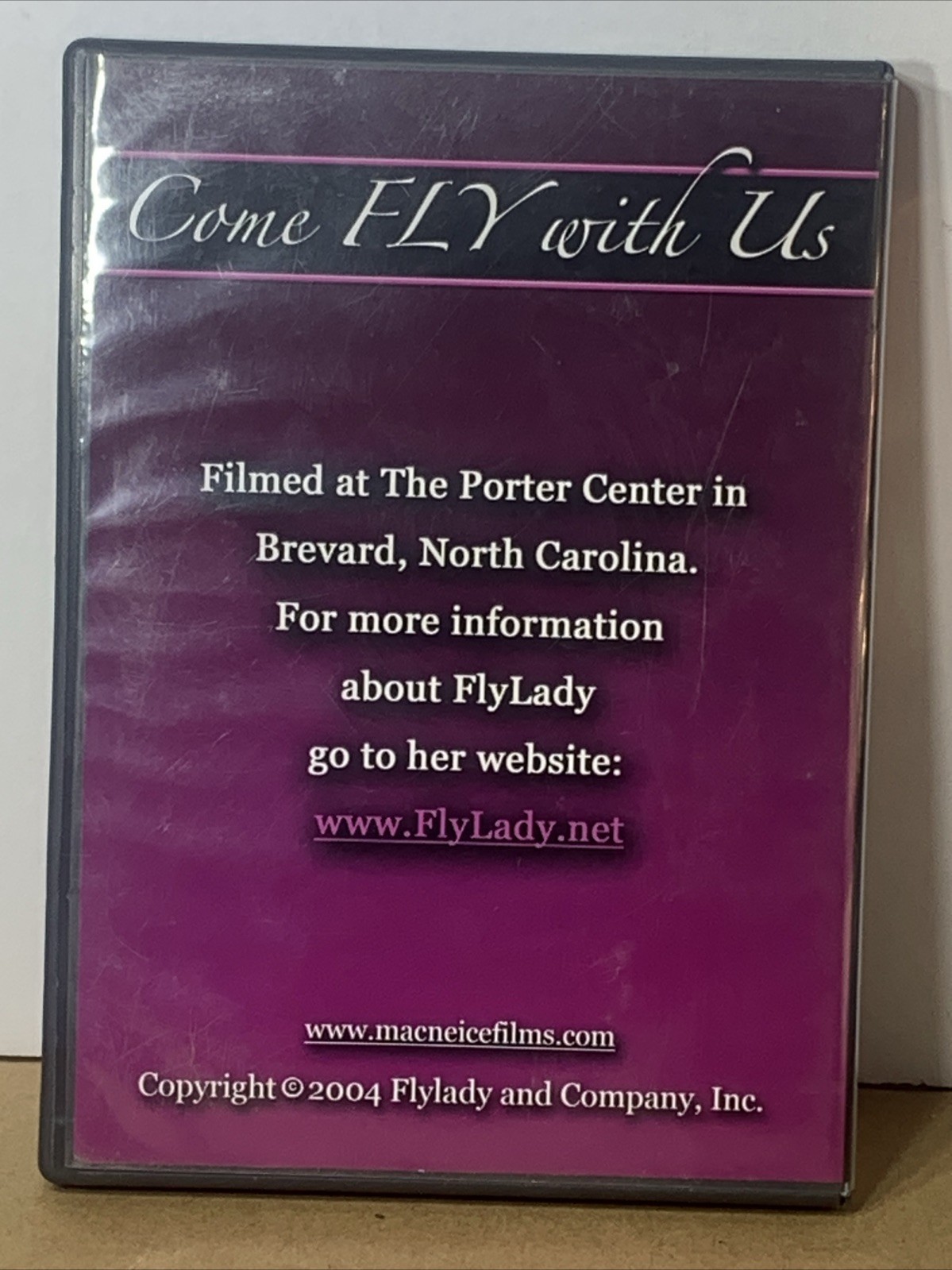 The FlyLady Invites You To…Come Fly With Us (DVD,2004)MINT DISC Free Ship RARE
