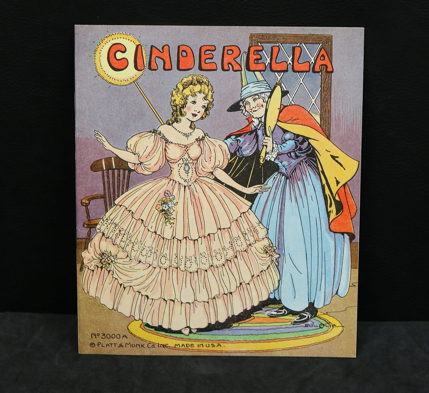 VINTAGE 1930s Platt & Munk Co. Children’s Book Cinderella Sat198