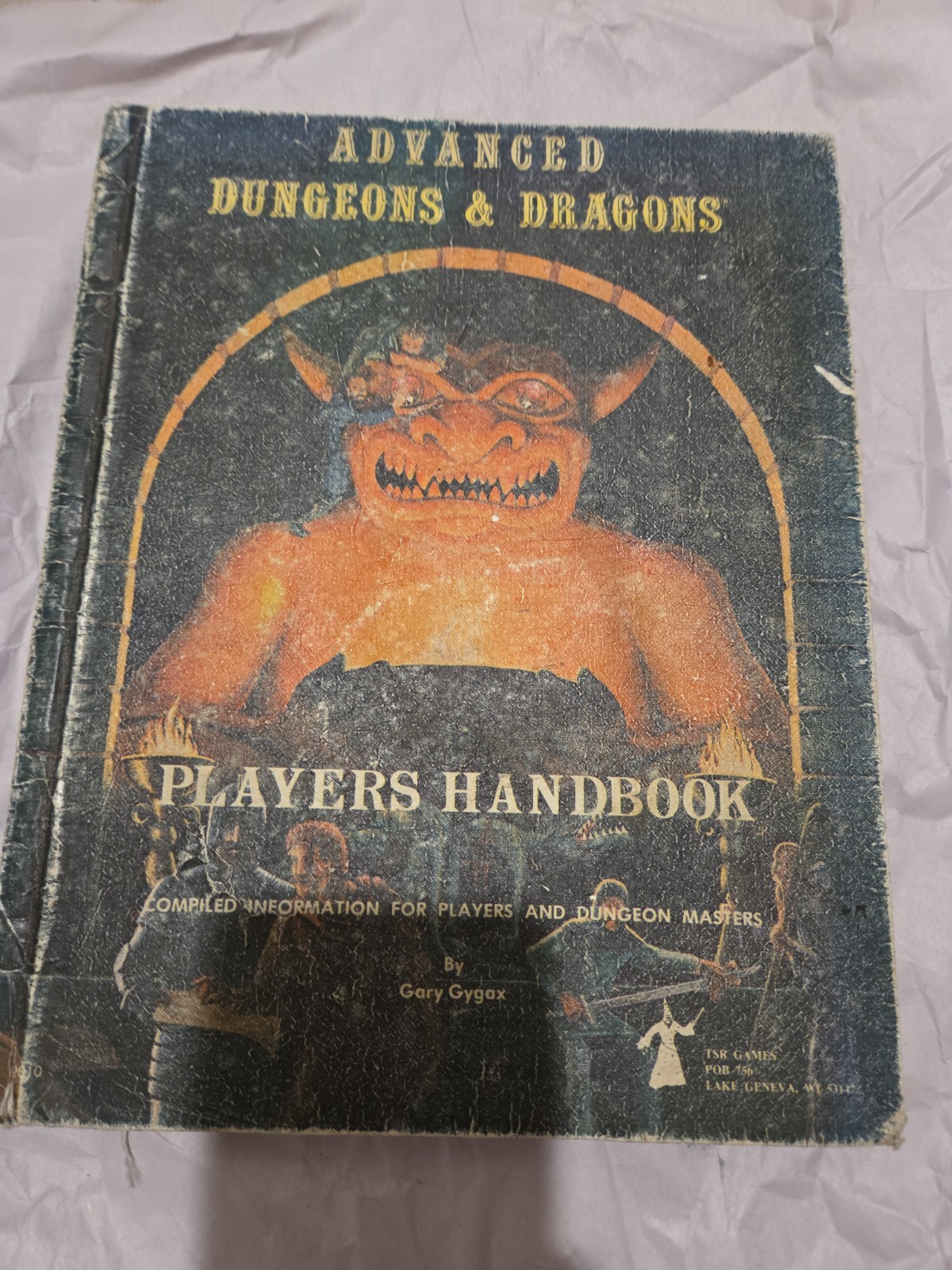 AD&D 2nd Printing PHB Players Handbook Gary Gygax ORIGINAL