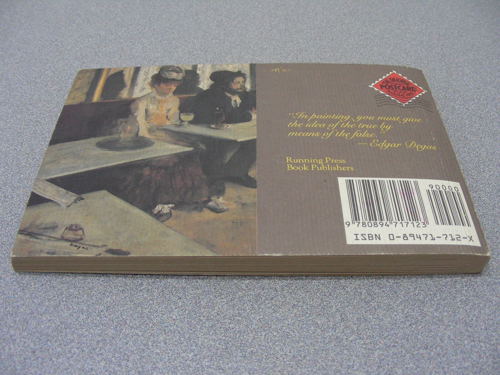 DEGAS – A POSTCARD BOOK – Vintage 1989 Postcard Book (Only 23 of 30 Postcards)