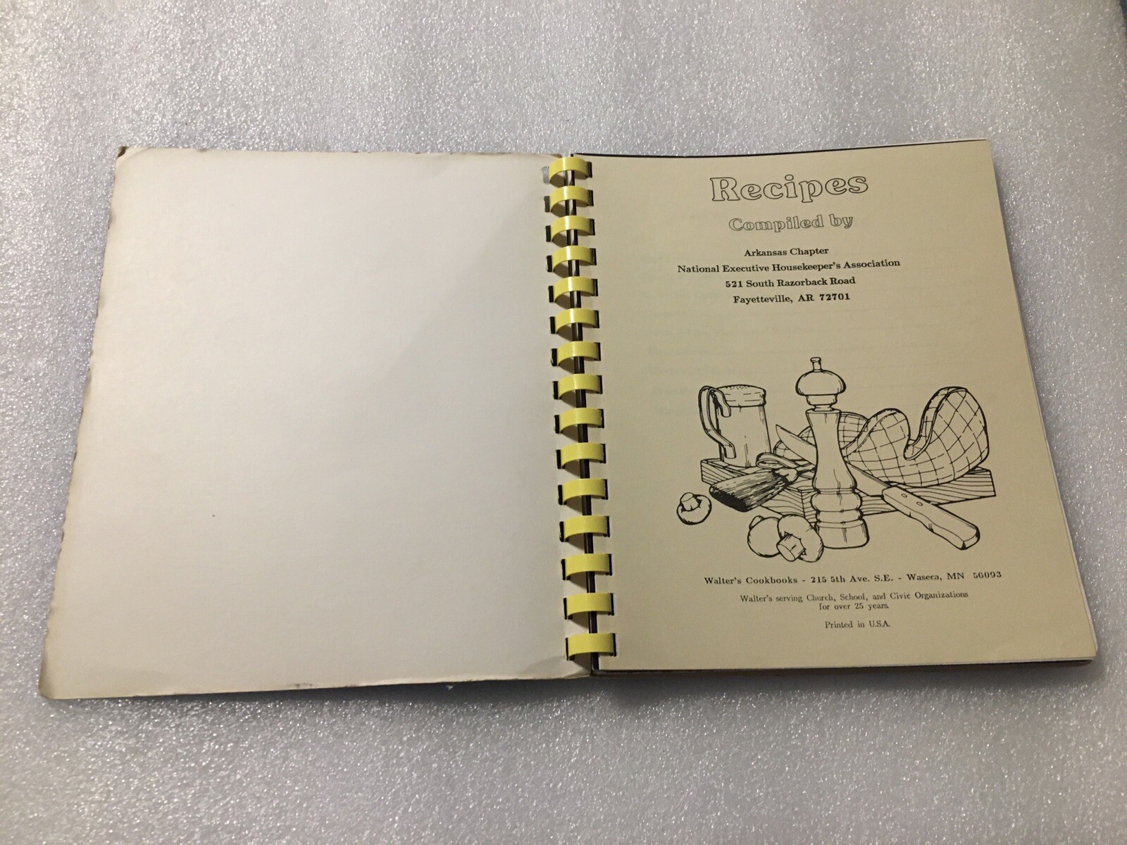 National Executive Housekeepers Association Cookbook Arkansas Chapter 114 Pages