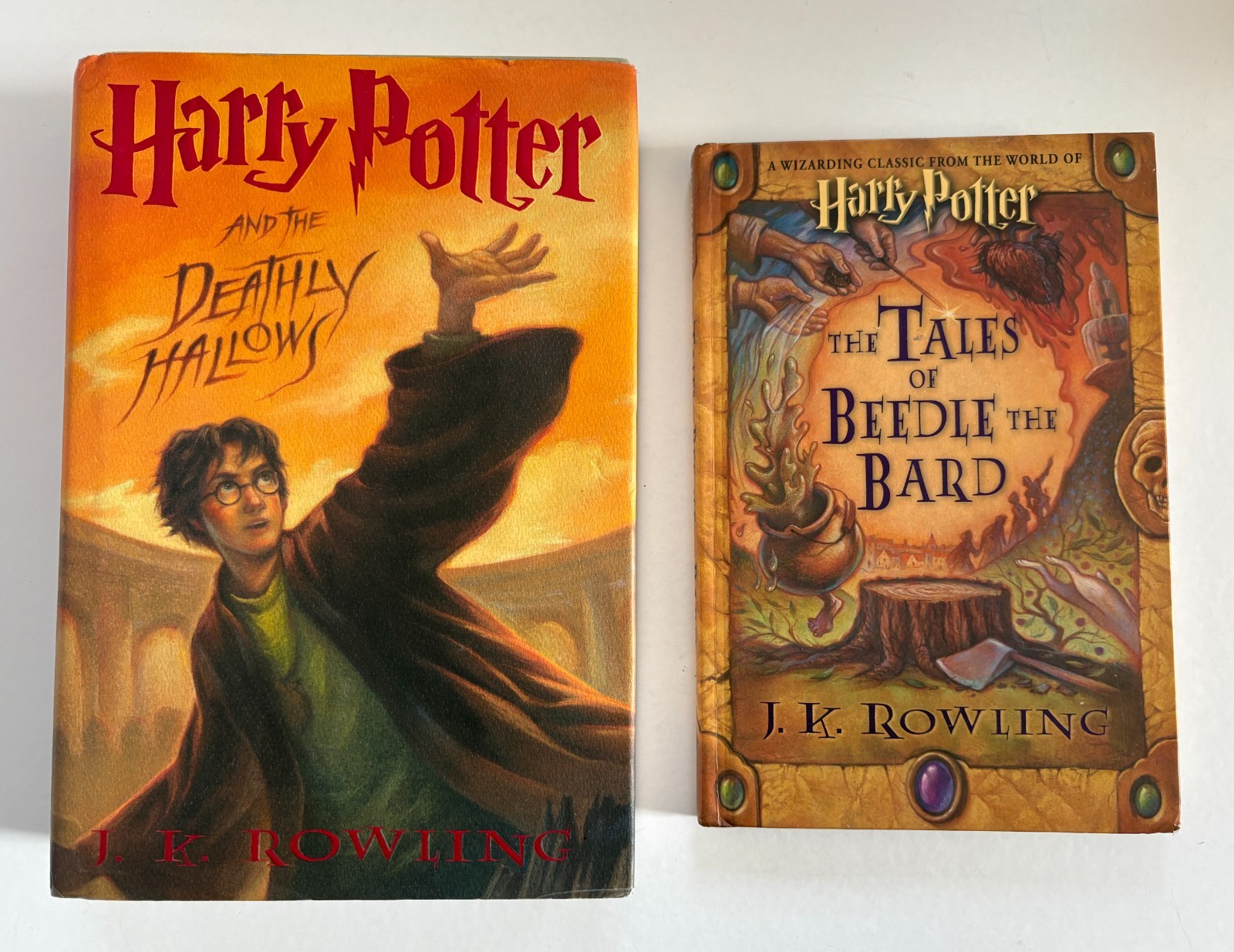 HARRY POTTER Complete Lot of 8 (1-7 +) Set Series HARDCOVER Books FIRST EDITION